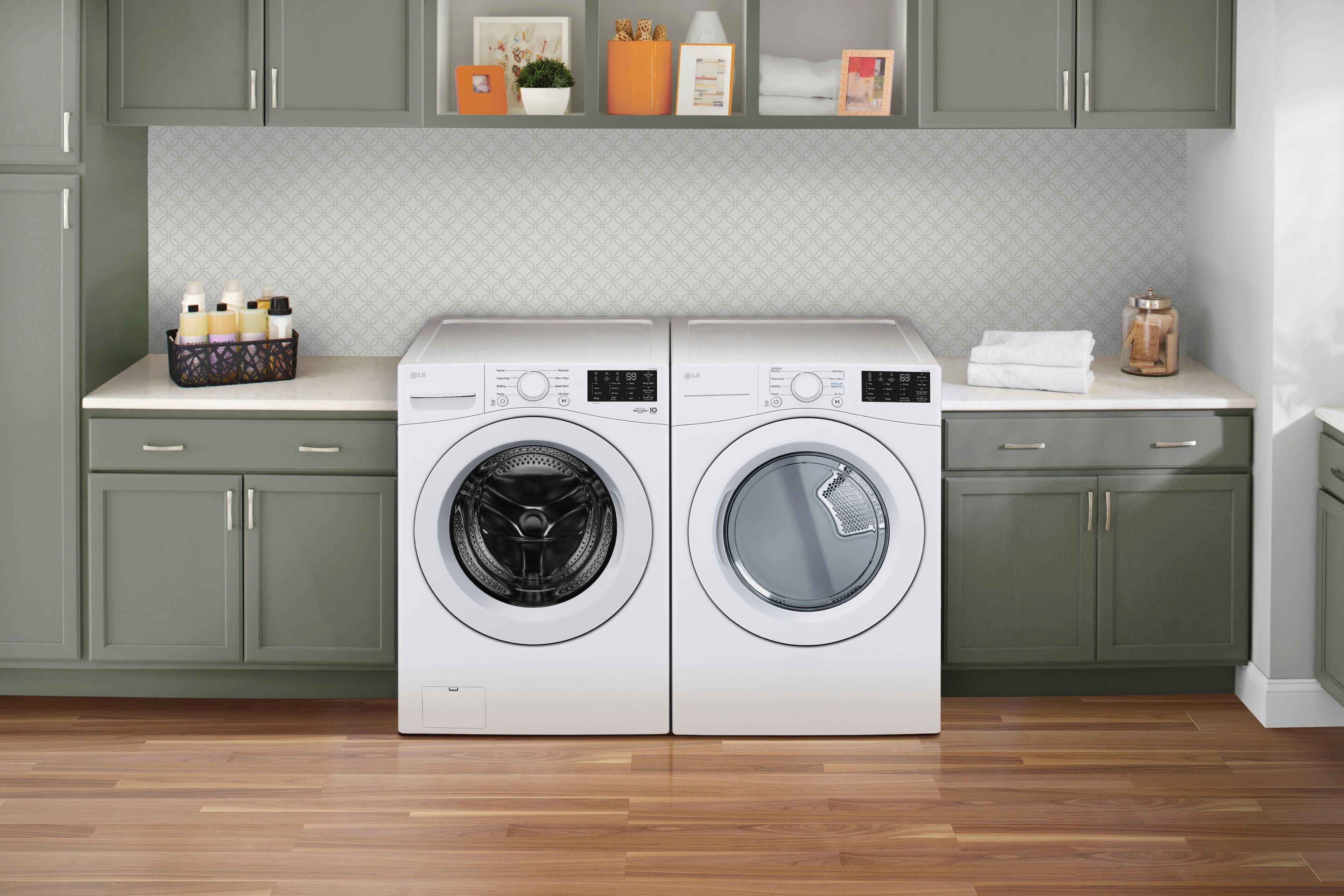 LG - 7.4 Cu. Ft. Stackable Electric Dryer with Wrinkle Care - White - Image 15