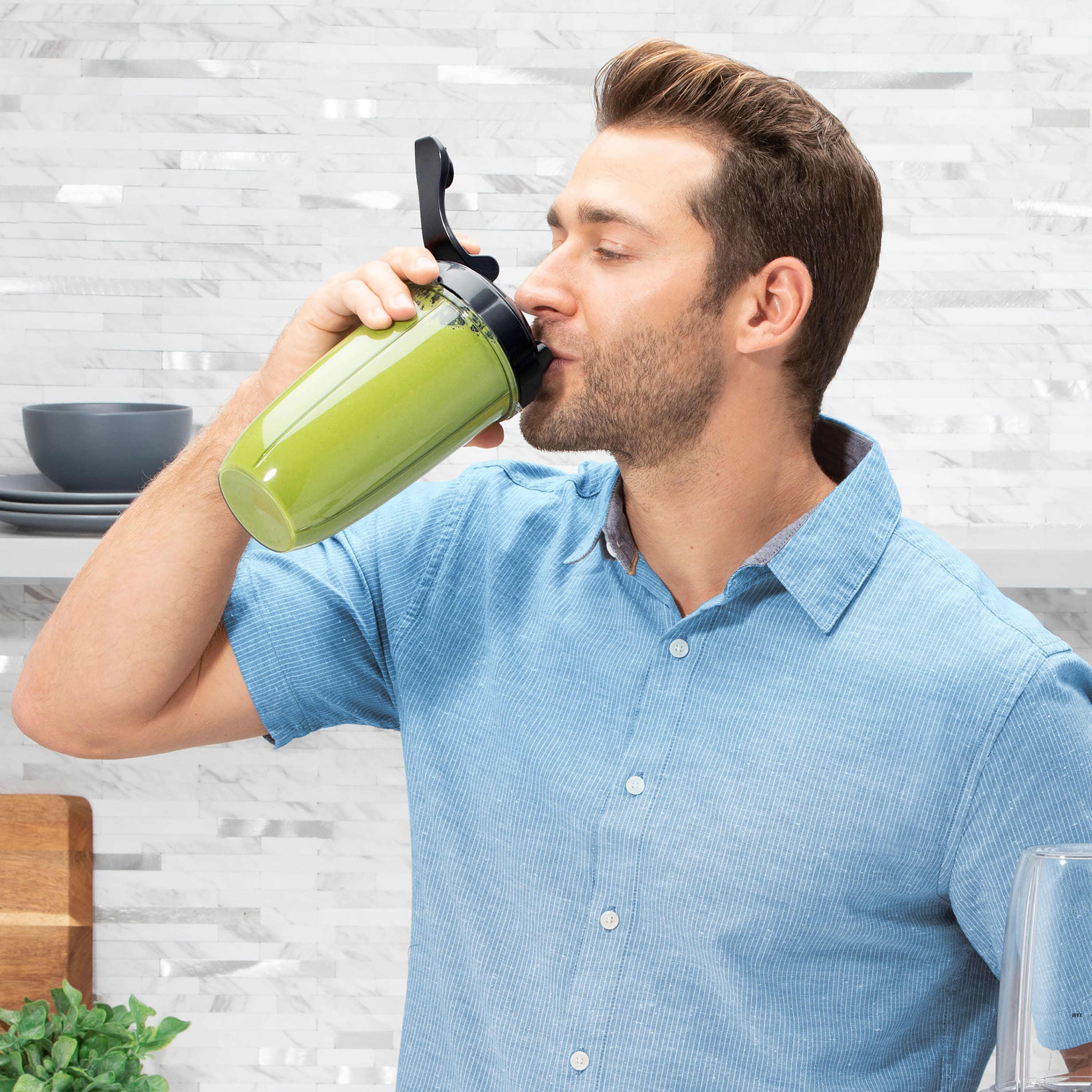 NutriBullet - Pro Plus 1200 Watt Personal Blender with Pulse Function N12-1001 - Matte Black - Image 7