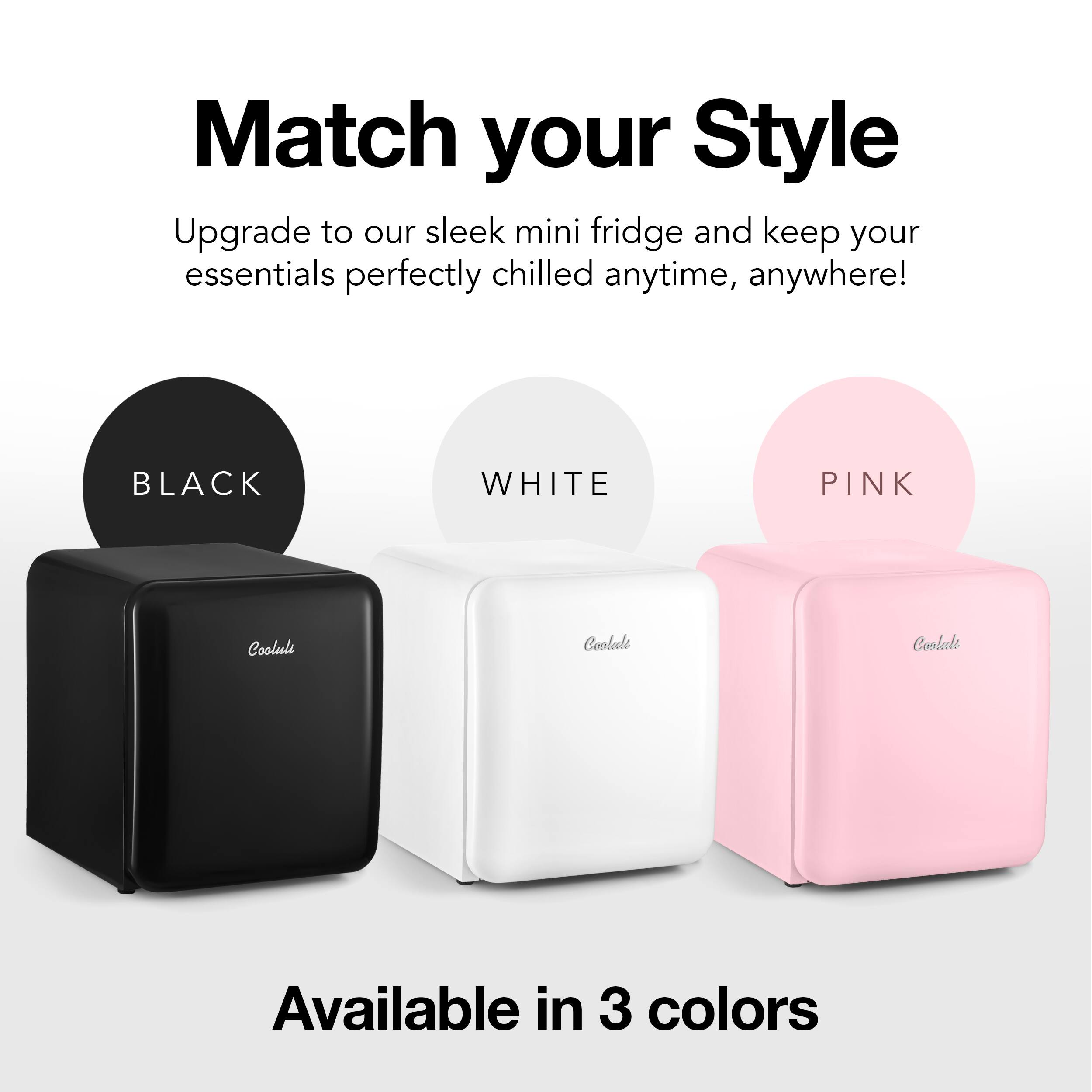 Cooluli - Curve 1.7 cuft Freestanding Compressor Fridge - Pink - Image 7