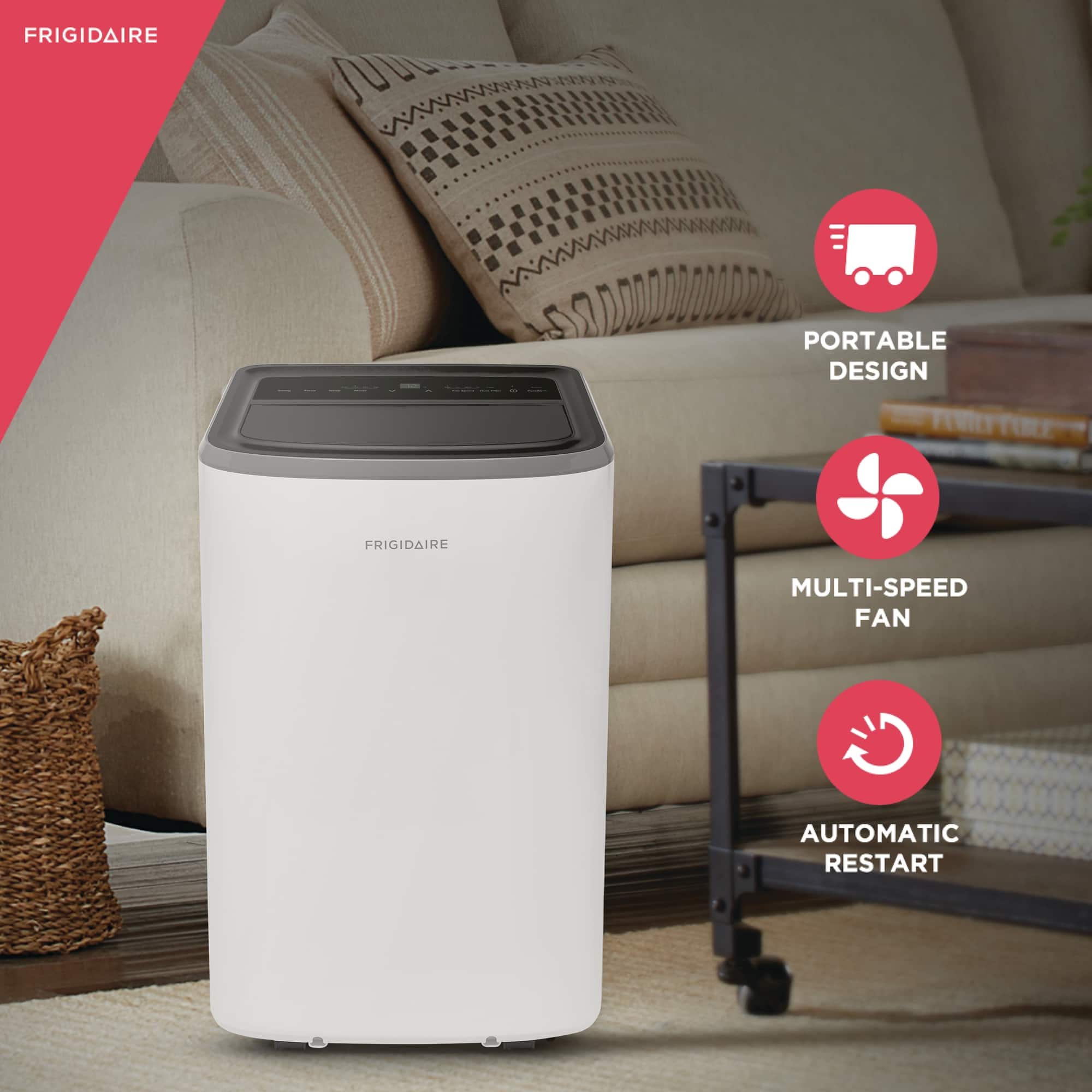 Frigidaire - 3-in-1 Portable Room Air Conditioner - White - Image 7