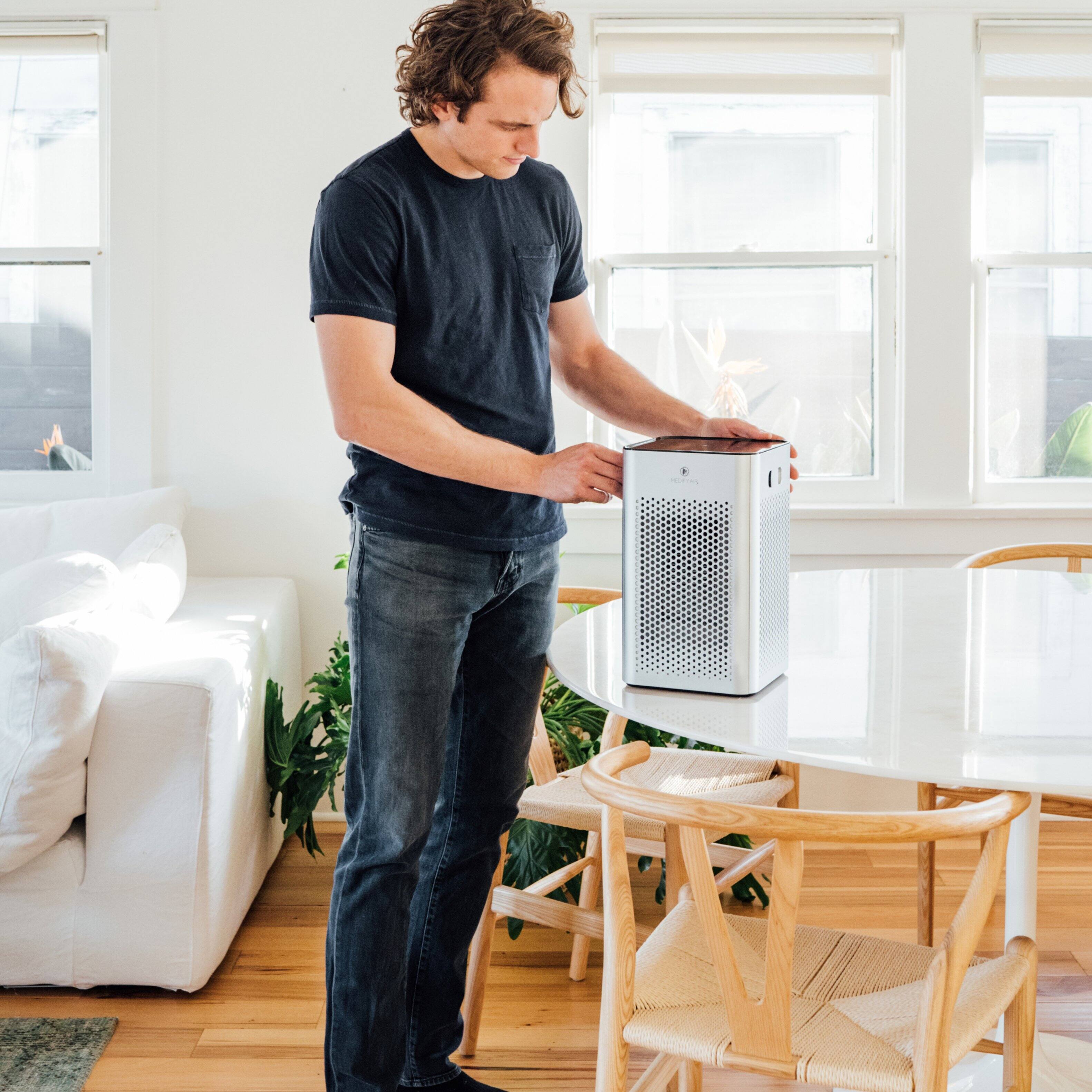 Medify Air - Medify MA-25 413 Sq. Ft. Portable Air Purifier with True HEPA H13 Filter - Silver - Image 4
