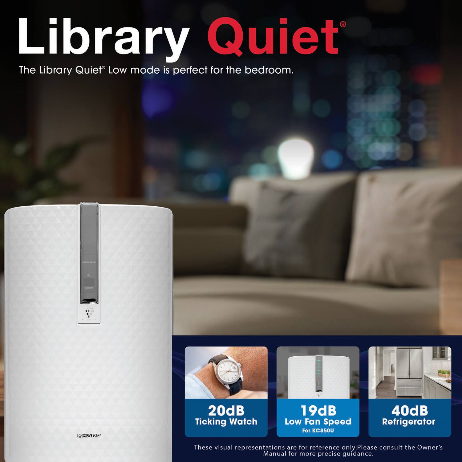 Sharp - Air Purifier and Humidifier with Plasmacluster Ion Technology Recommended for Medium-Sized Rooms - White - Image 12