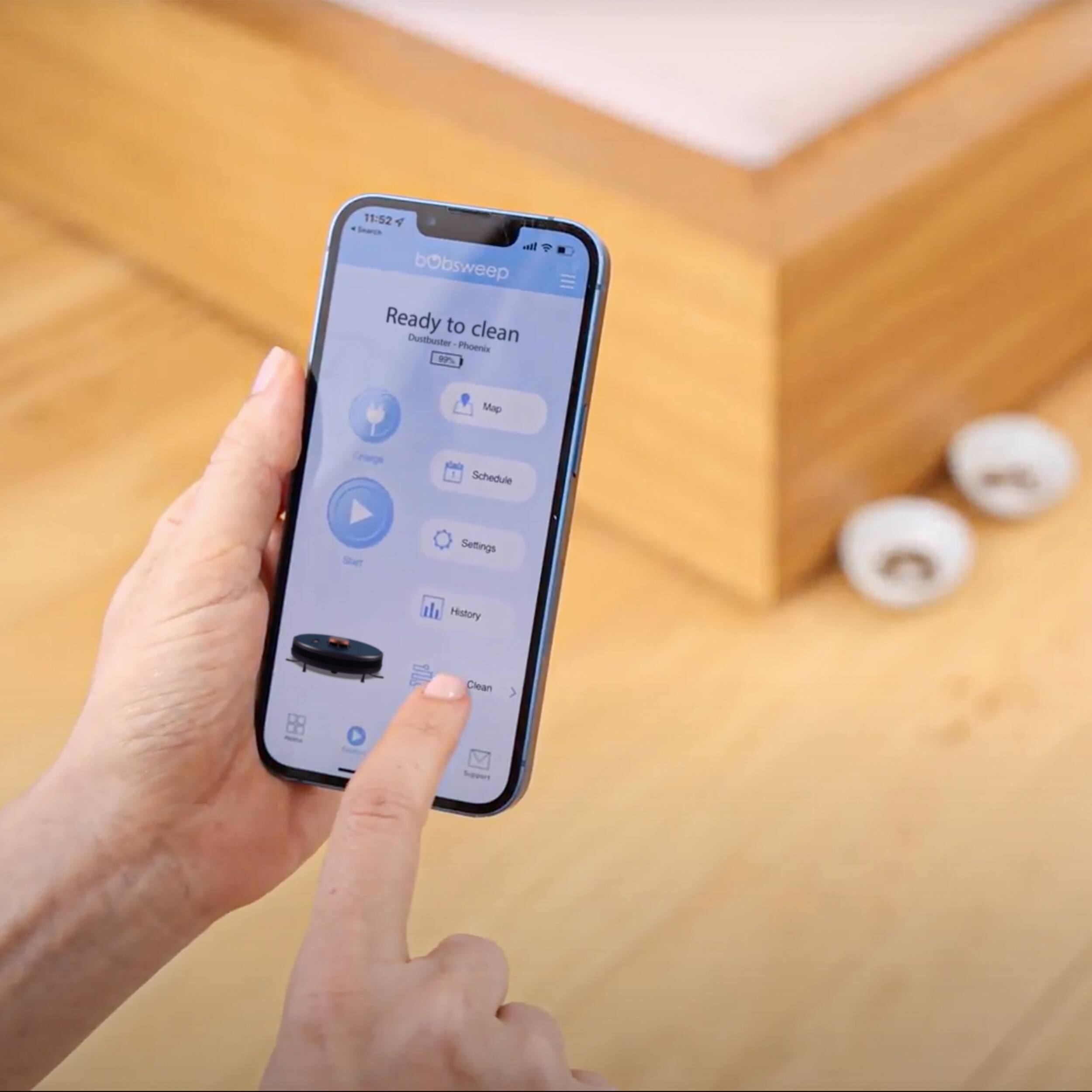 bObsweep - PetHair SLAM Wi-Fi Connected Robot Vacuum Cleaner, Phoenix - Midnight - Image 2