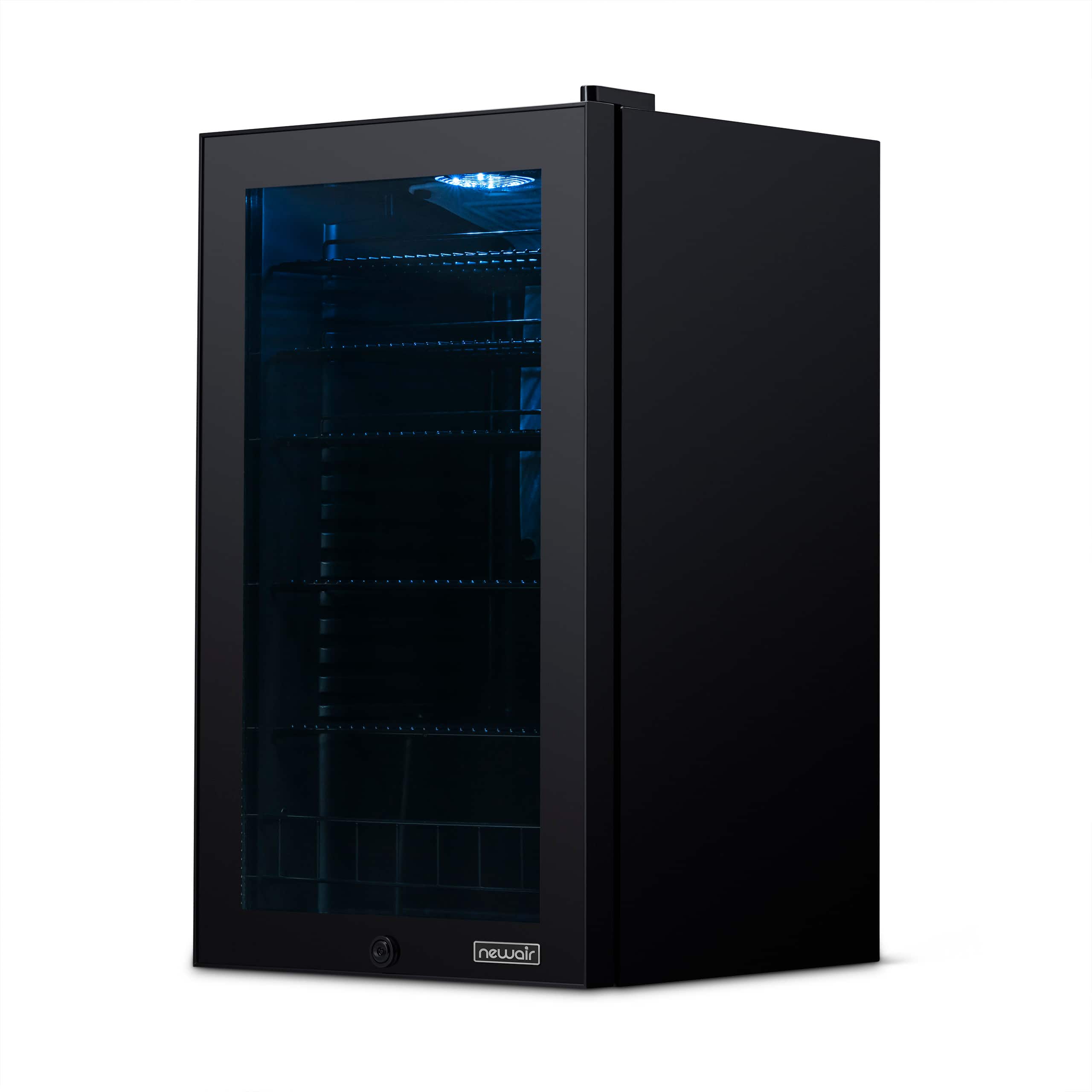 NewAir - 126 Can Freestanding Beverage Fridge with 7 Temperature Settings and Adjustable Shelves - Onyx Black - Image 10