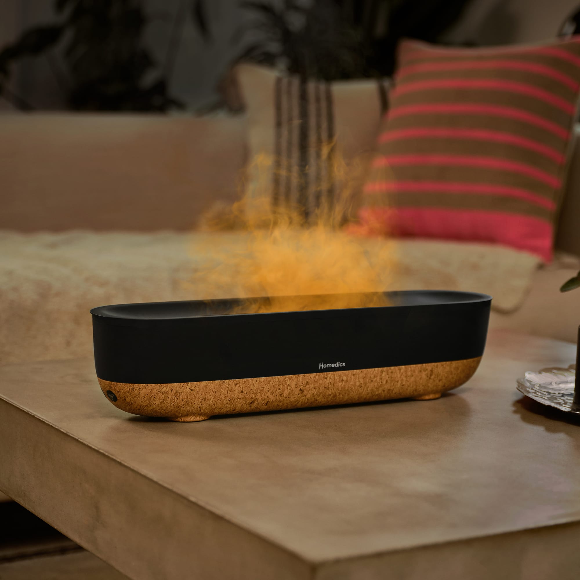 Homedics - Fireside 0.26 Ultrasonic 11-Hour Humidifier - Black - Image 2