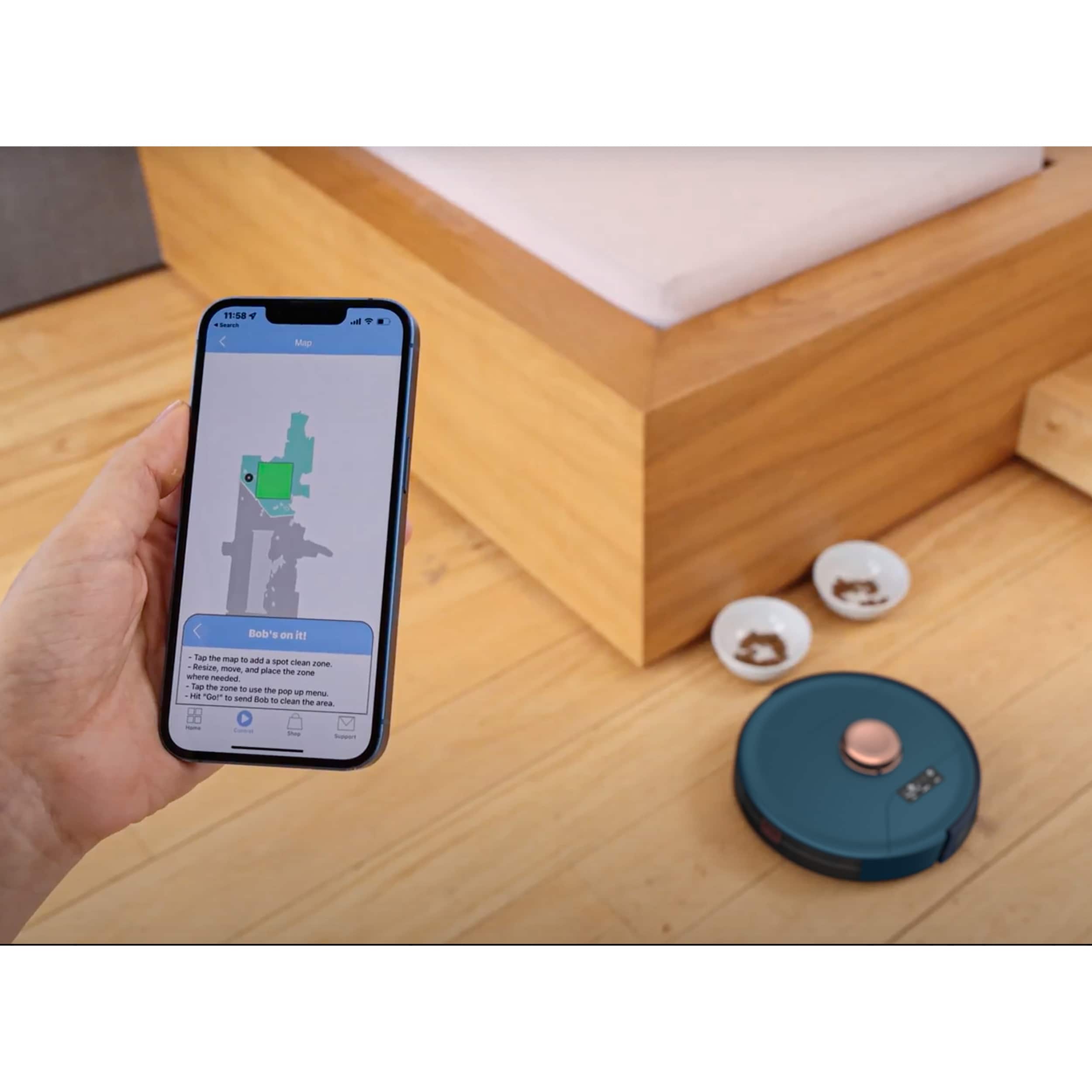 bObsweep - PetHair SLAM Wi-Fi Connected Robot Vacuum Cleaner, Phoenix - Midnight - Image 3