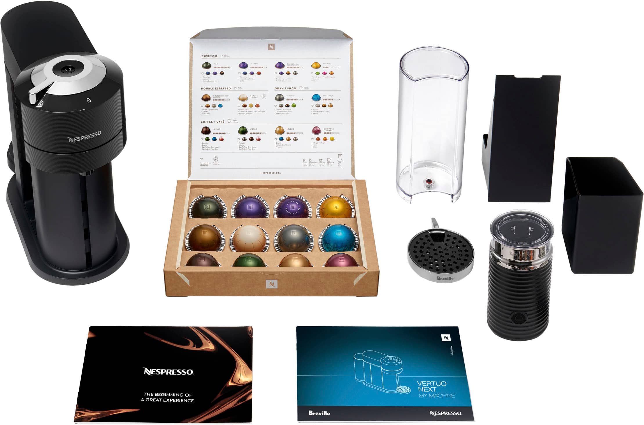 Nespresso - Vertuo Next Premium by Breville with Aeroccino3 - Classic Black - Image 4