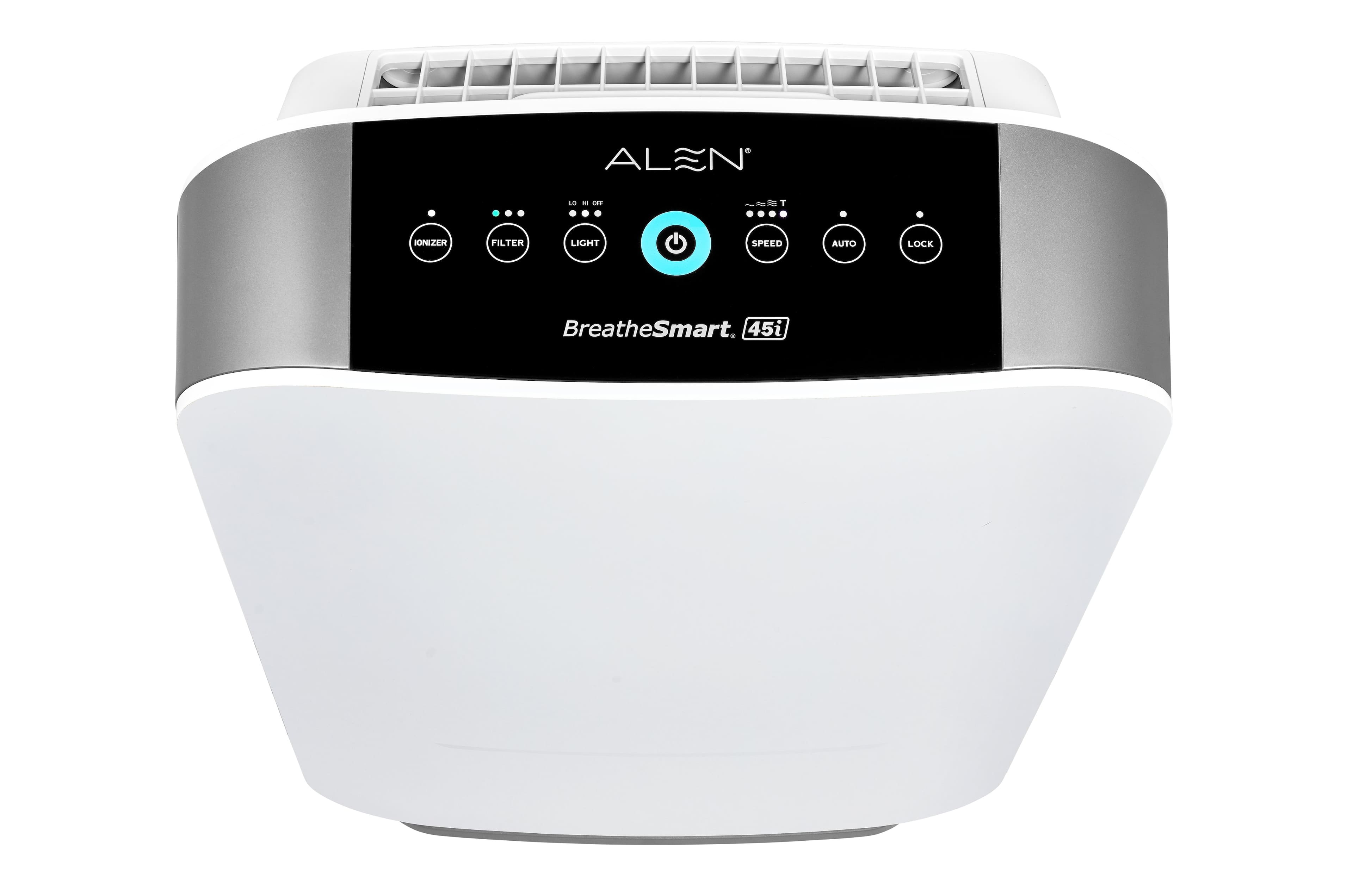 Alen - BreatheSmart 45i 800 SqFt Air Purifier with Pure HEPA Filter for Allergens, Dust & Mold - White - Image 5