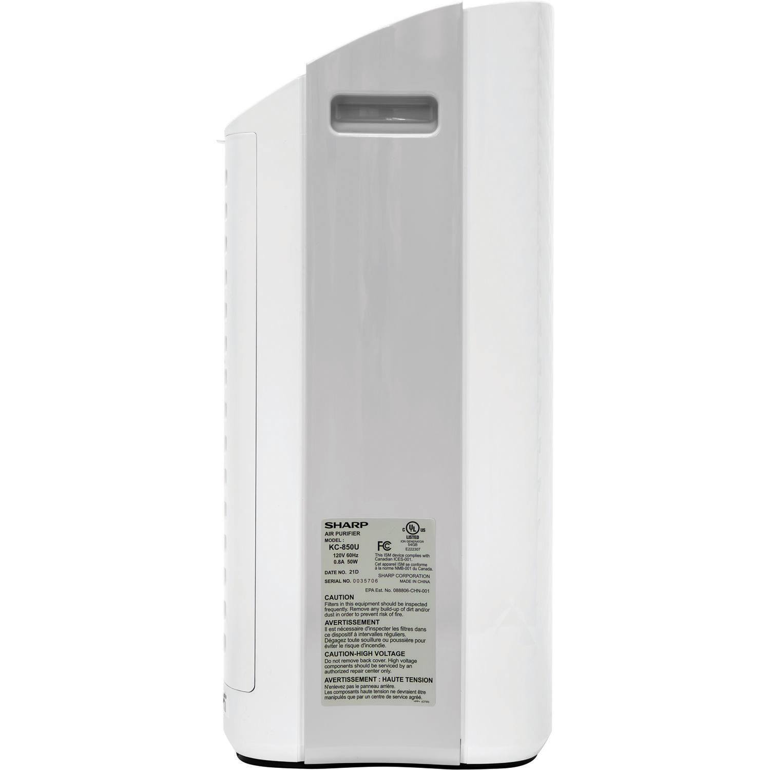 Sharp - Air Purifier and Humidifier with Plasmacluster Ion Technology Recommended for Medium-Sized Rooms - White - Image 7