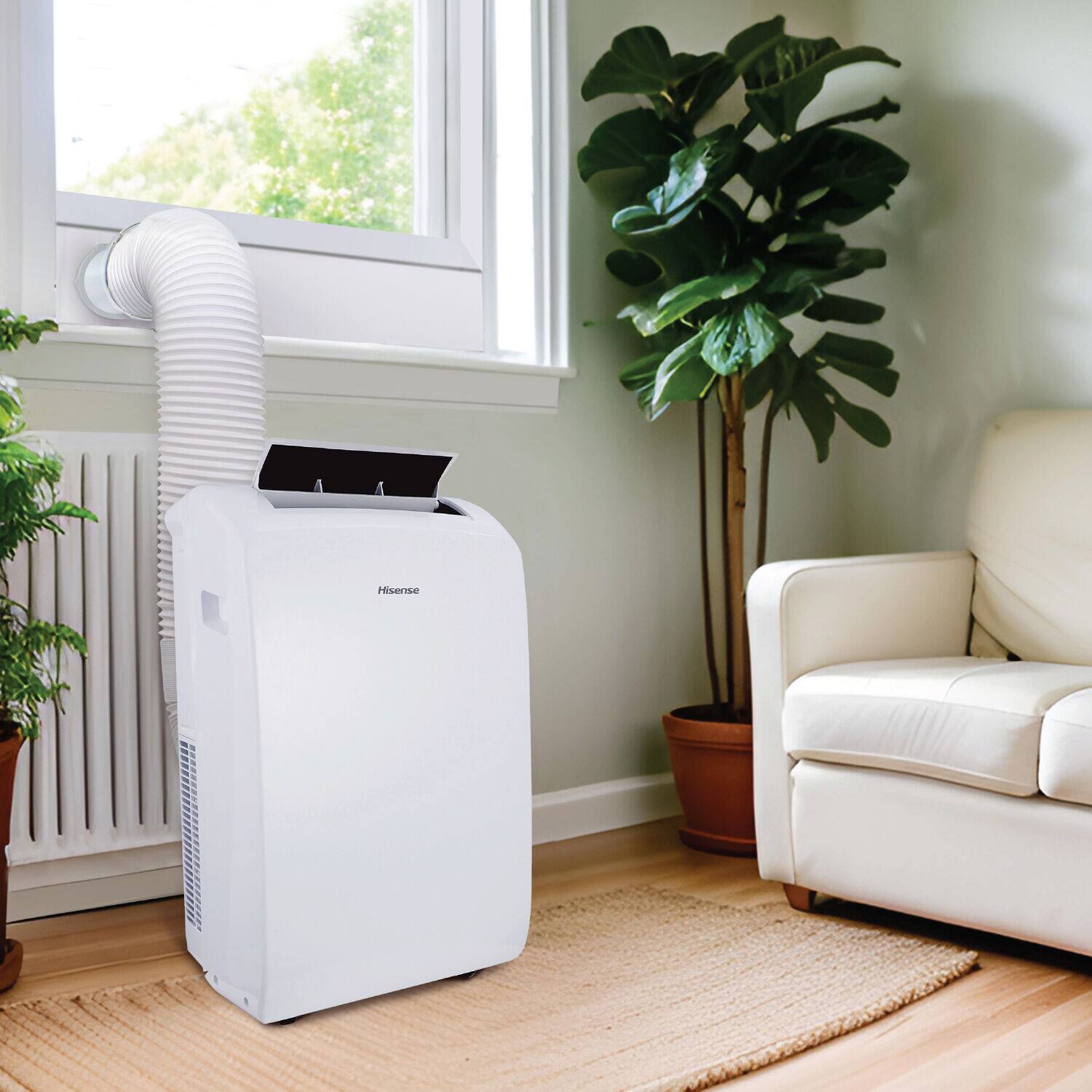 Hisense - 8,000 BTU Smart Portable Air Conditioner with Wi-fi and Remote Control - White - Image 8