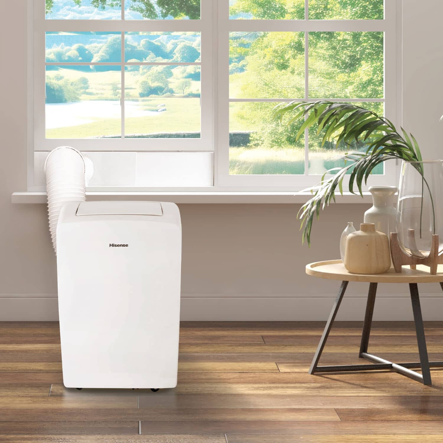 Hisense - 8,000 BTU Smart Portable Air Conditioner with Wi-fi and Remote Control - White - Image 7