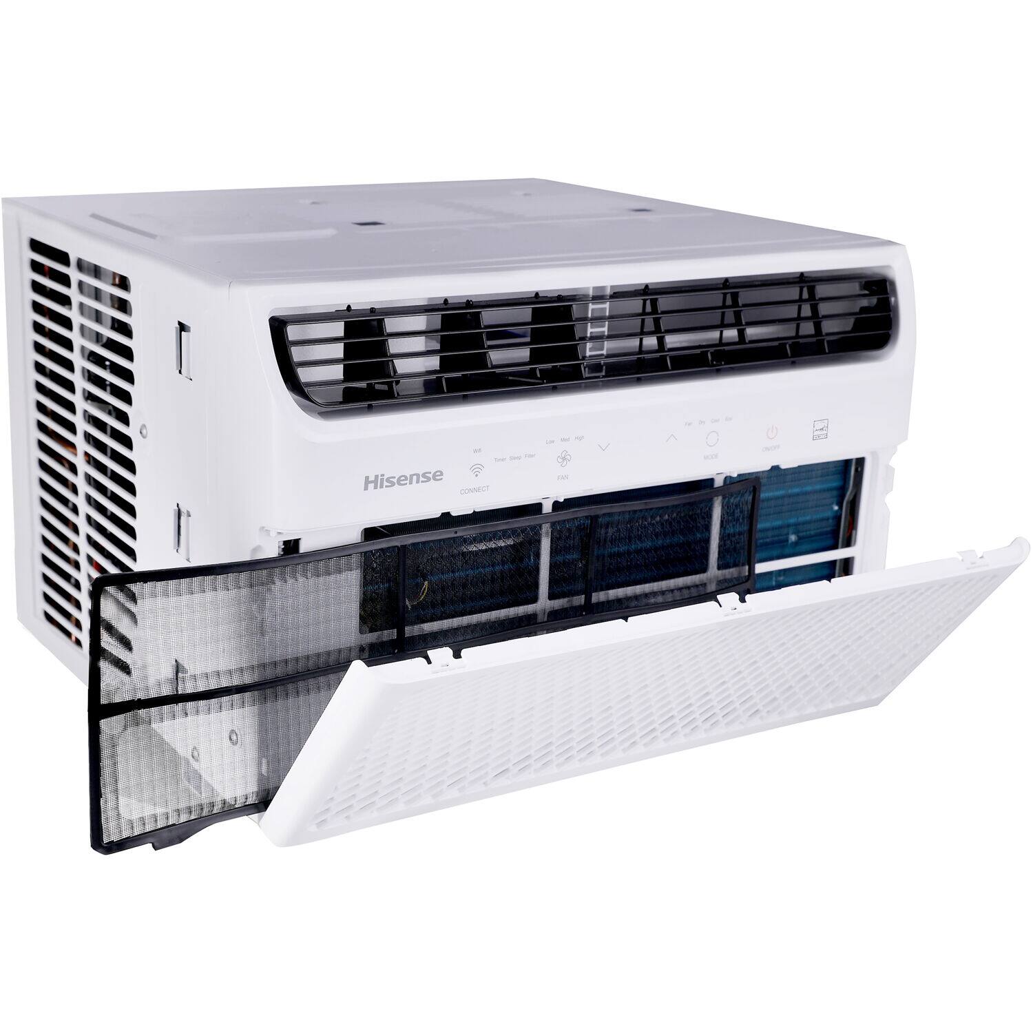 Hisense - 350 sq. ft. 8,000 BTU Smart Window Inverter Air Conditioner with Wi-fi and Remote Control - White - Image 11