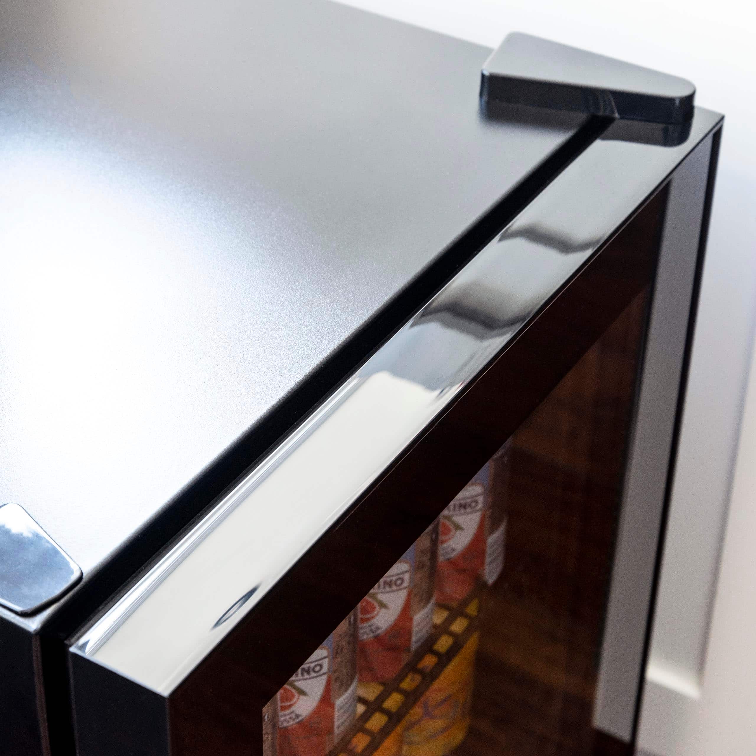NewAir - 126 Can Freestanding Beverage Fridge with 7 Temperature Settings and Adjustable Shelves - Onyx Black - Image 7