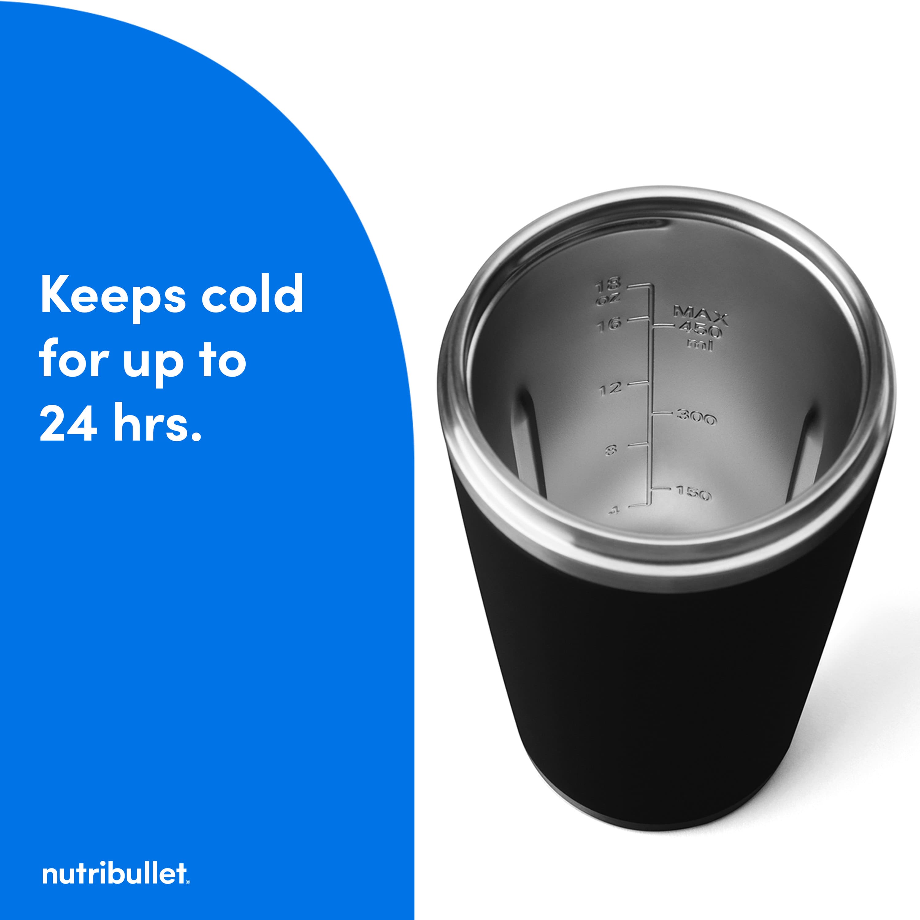 NutriBullet - Flip Insulated Portable Blender - Black - Image 5
