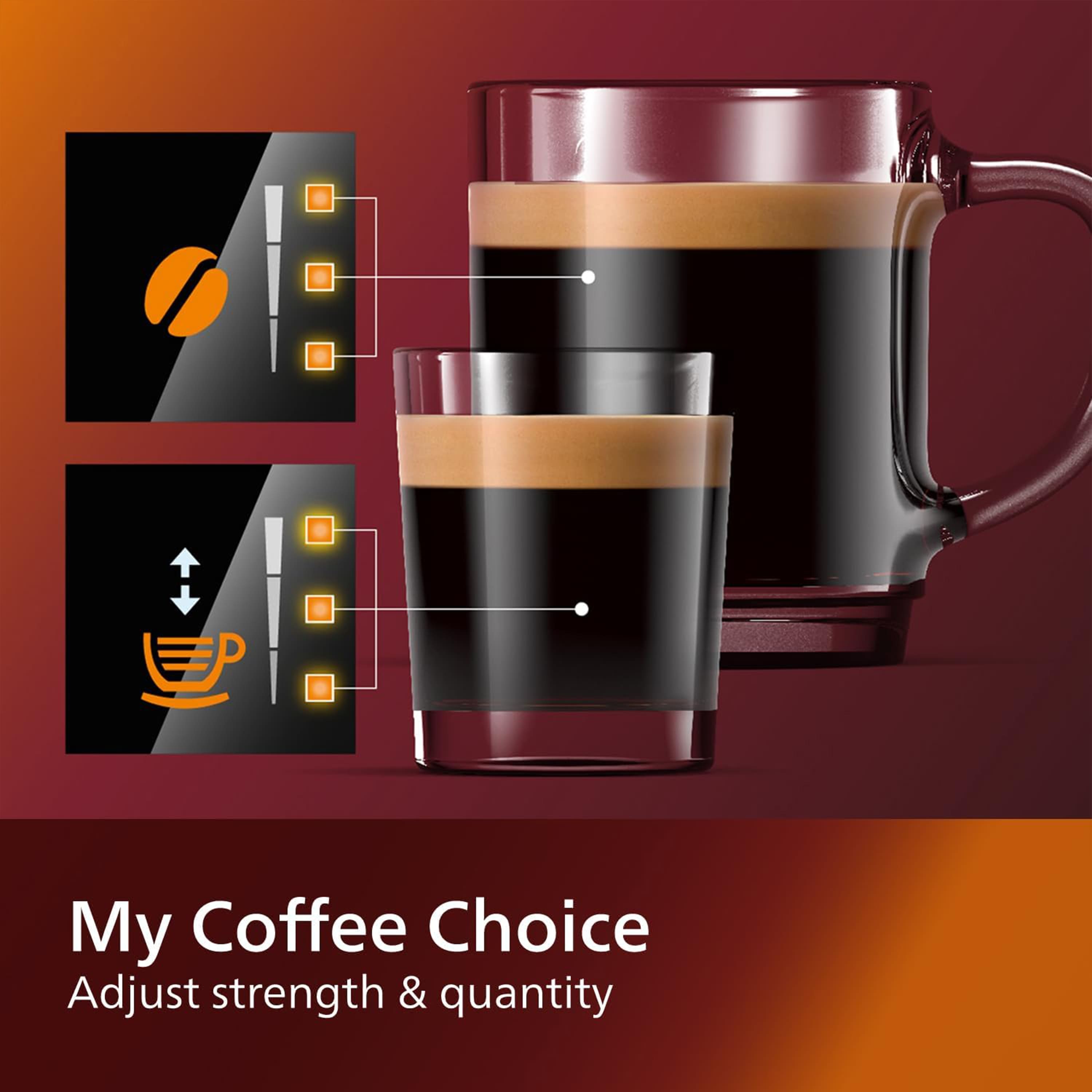 Philips - 1200 Fully Automatic Espresso and Coffee Machine with Milk Frother - Black - Image 7