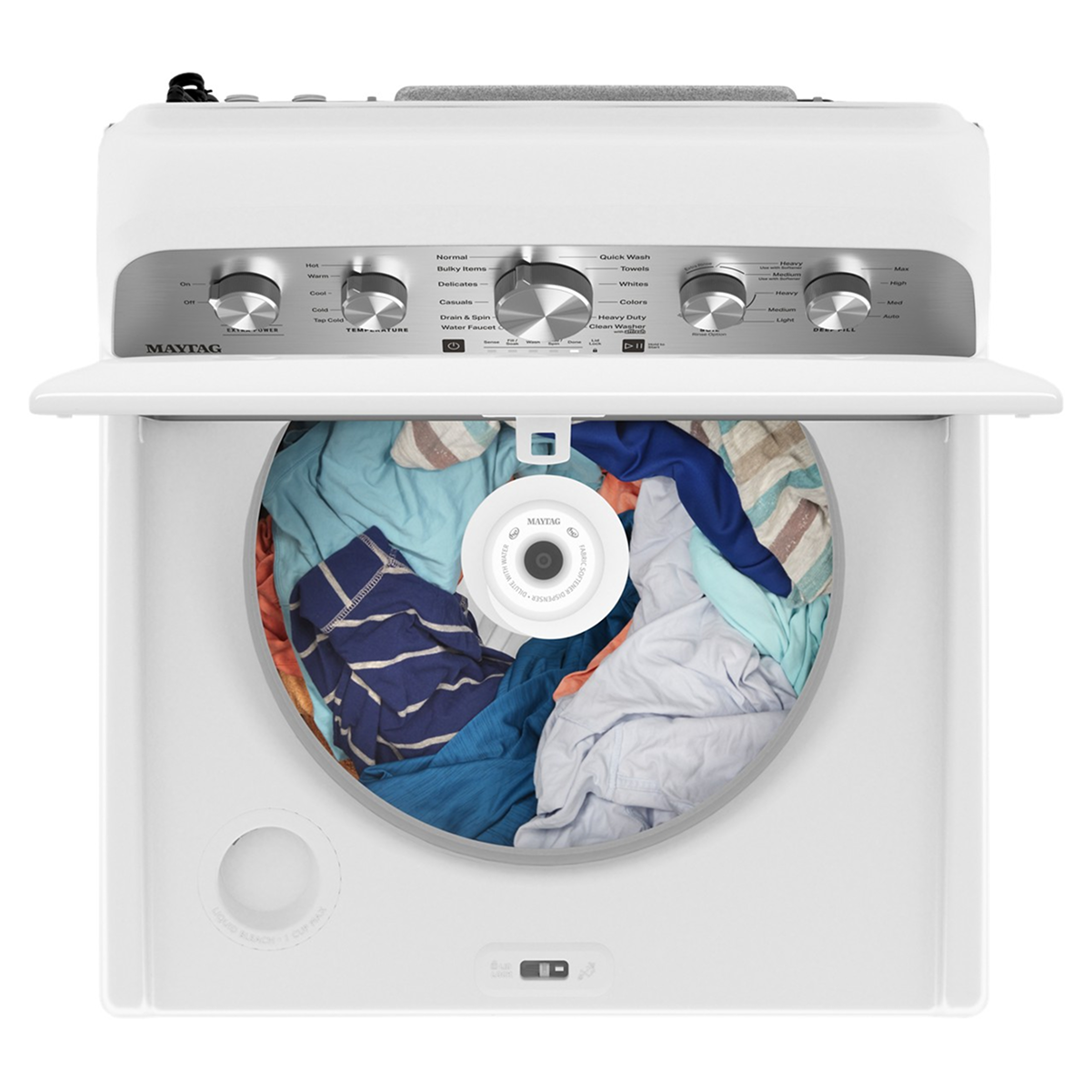 Maytag - 4.5 Cu. Ft. High Efficiency Top Load Washer with Extra Power Button - White - Image 27