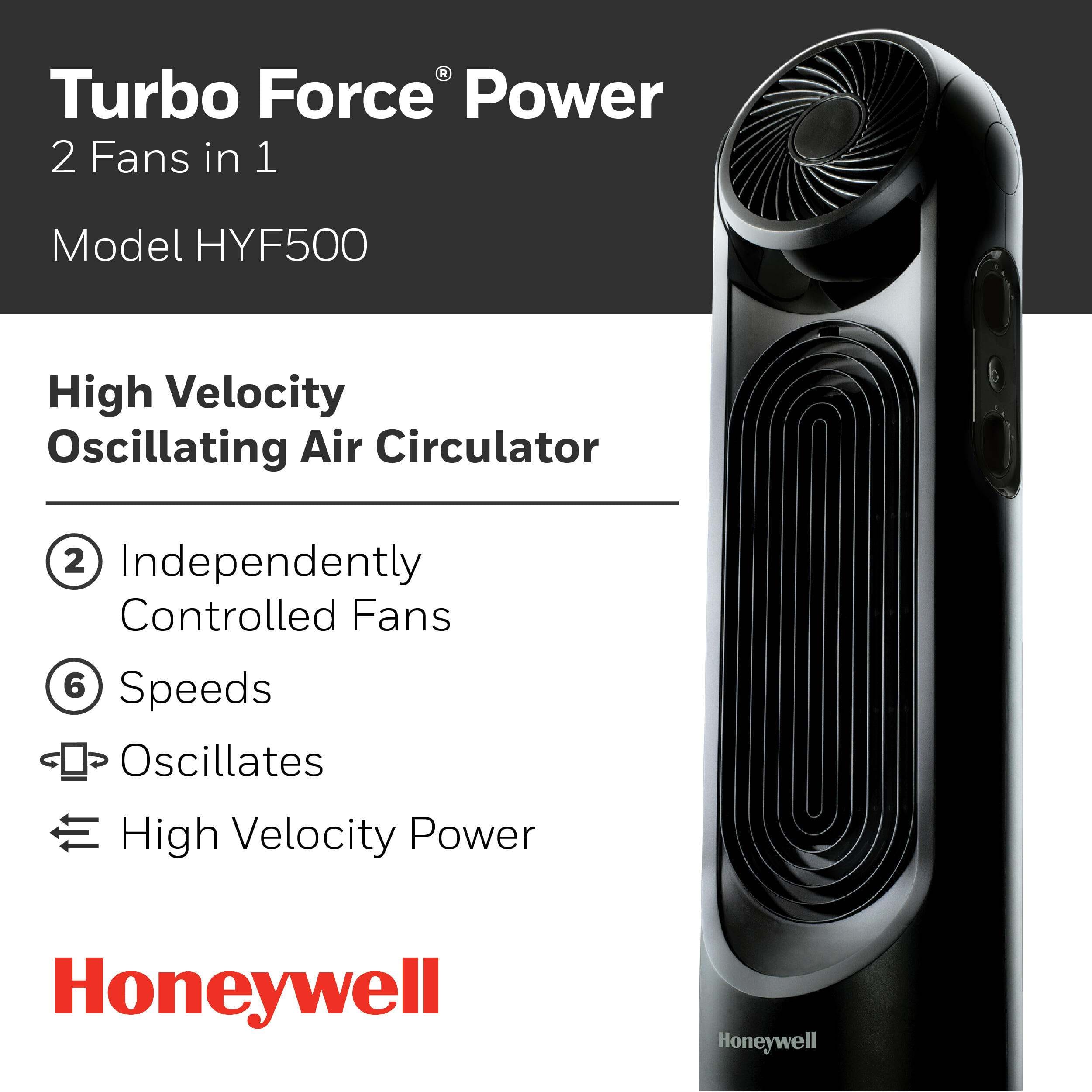 Honeywell - TurboForce Tower Fan - Black - Image 2