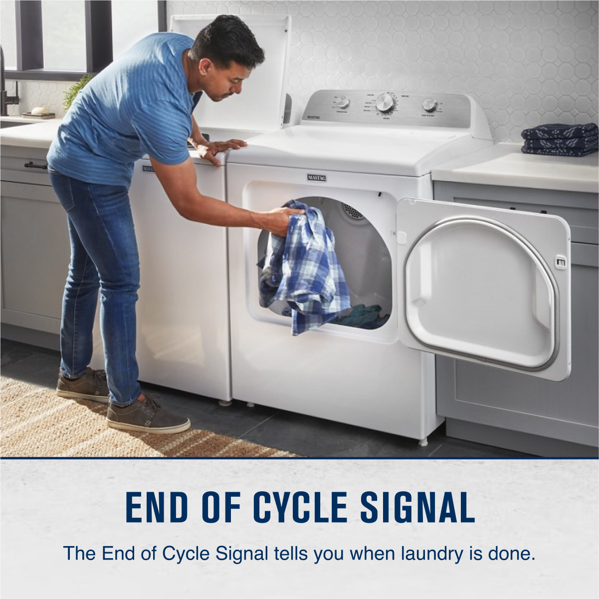 Maytag - 7.0 Cu. Ft. Electric Dryer with Wrinkle Prevent - White - Image 16