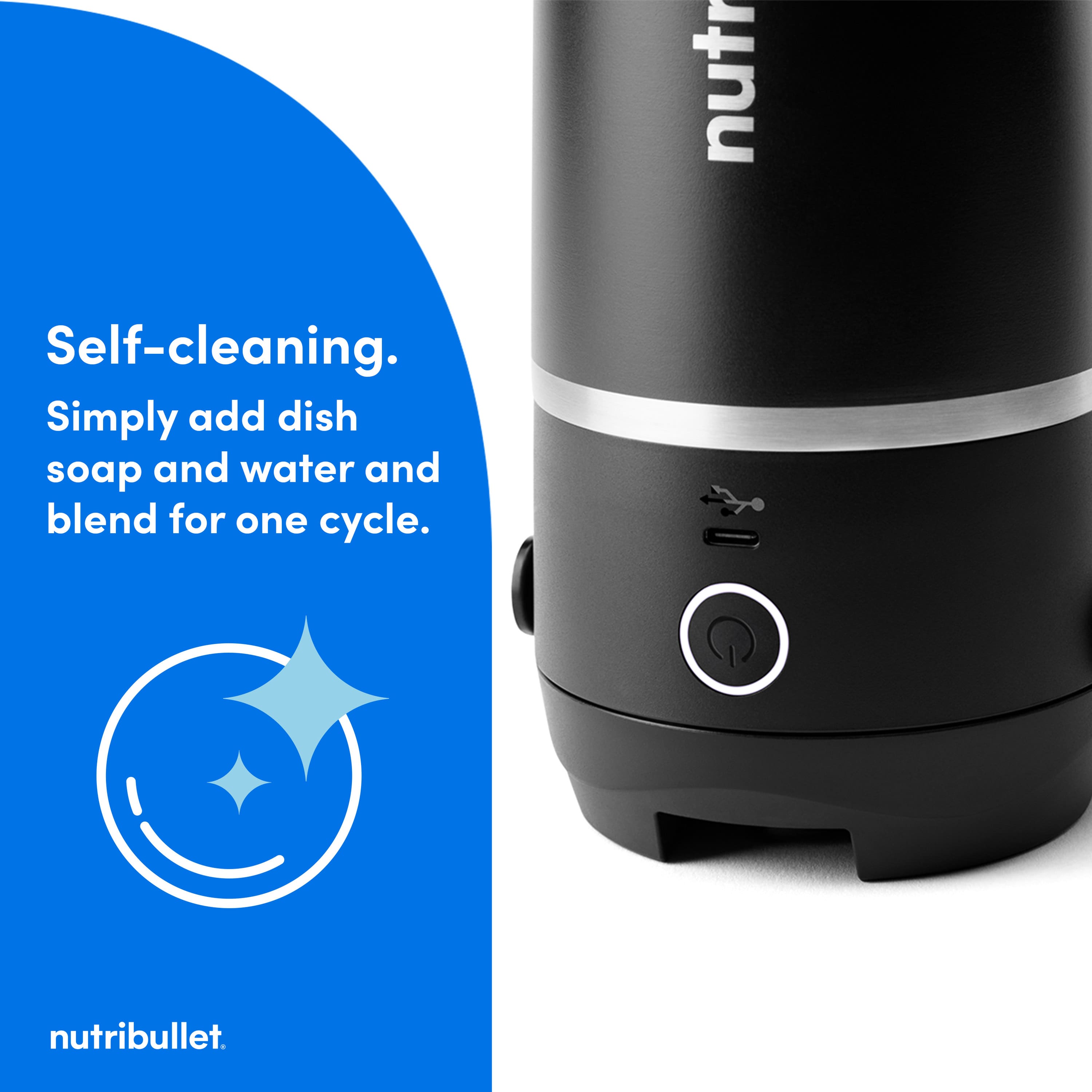 NutriBullet - Flip Insulated Portable Blender - Black - Image 8