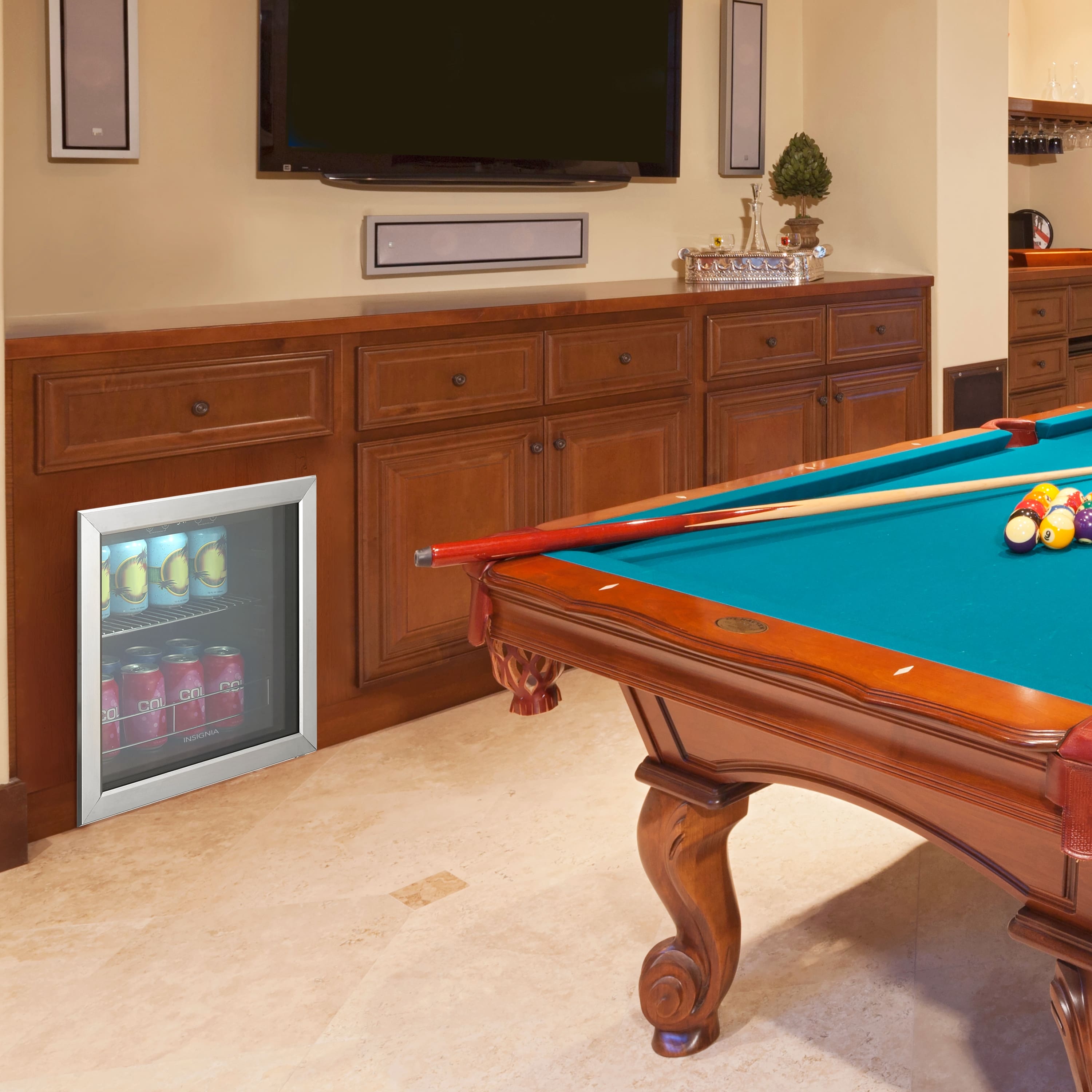 Insignia™ - 48-Can Beverage Cooler - Stainless Steel - Image 5