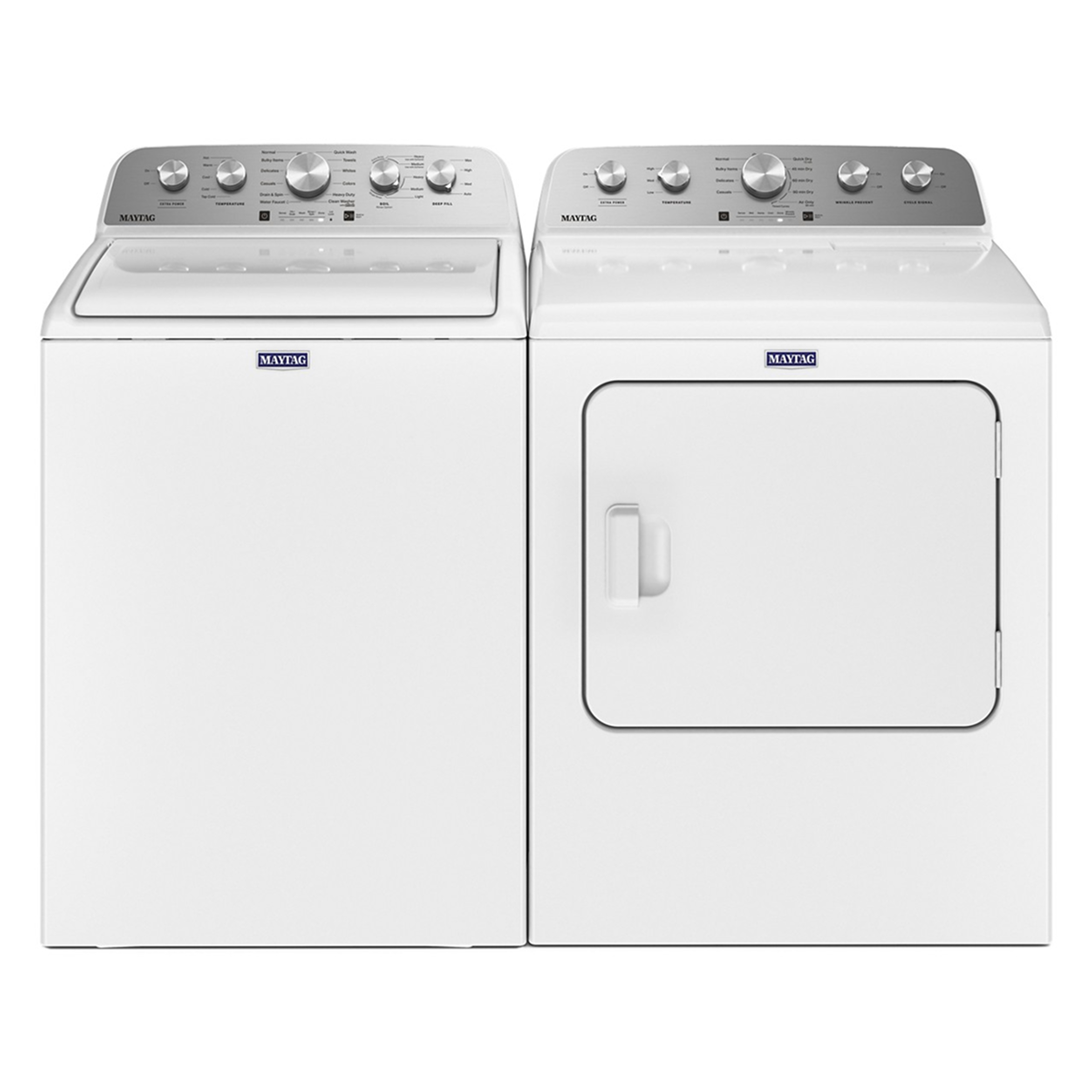 Maytag - 4.5 Cu. Ft. High Efficiency Top Load Washer with Extra Power Button - White - Image 6