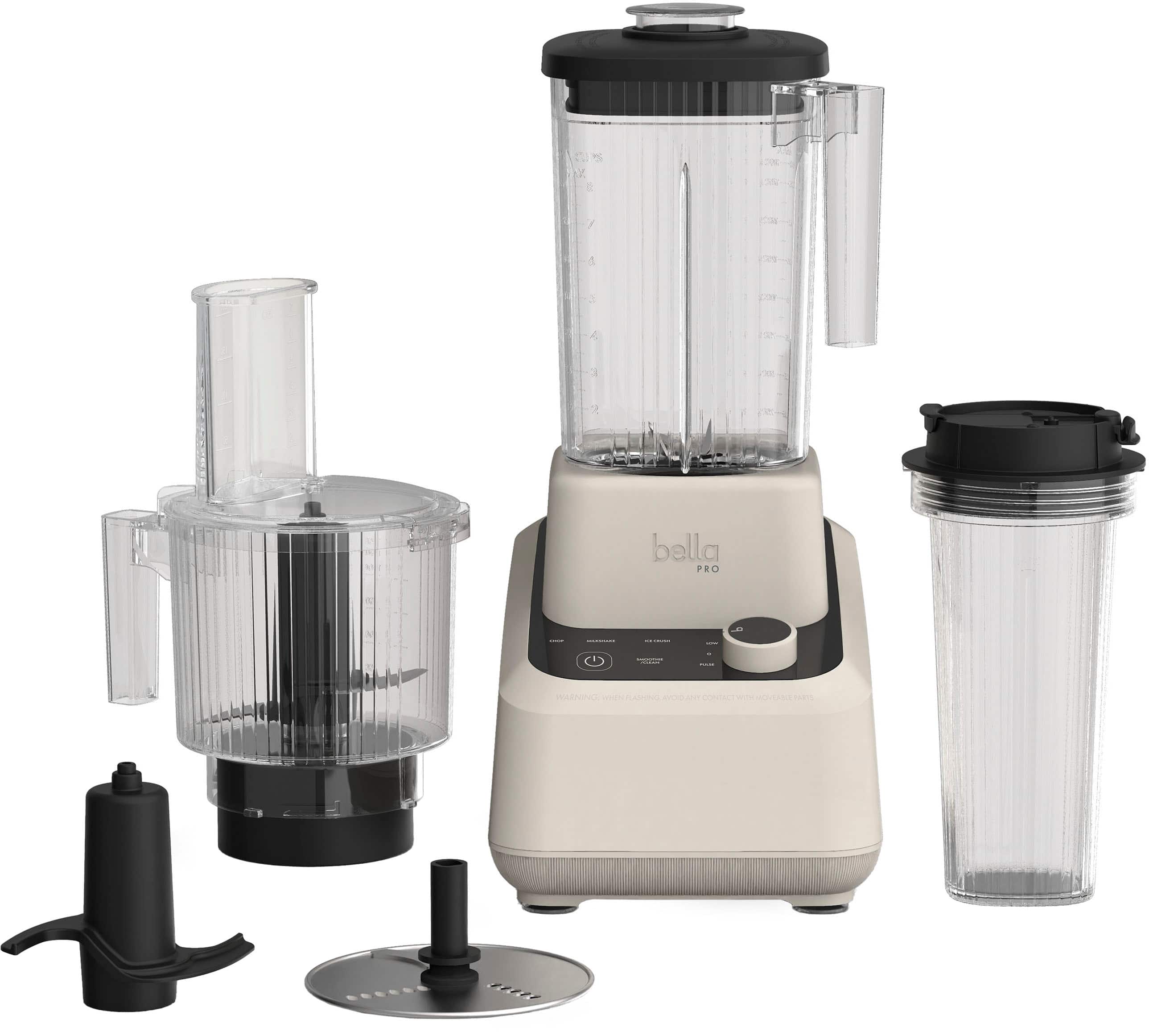 bella PRO - MasterBlend 3-in-1 Prep System with Blender, Personal Blender & Food Processor - Oatmilk