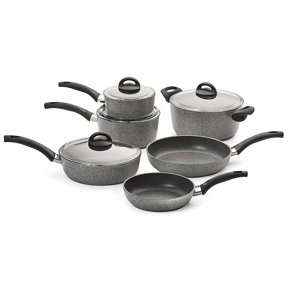 Ballarini - Parma Forged Aluminum 10-pc Nonstick Cookware Set - Gray