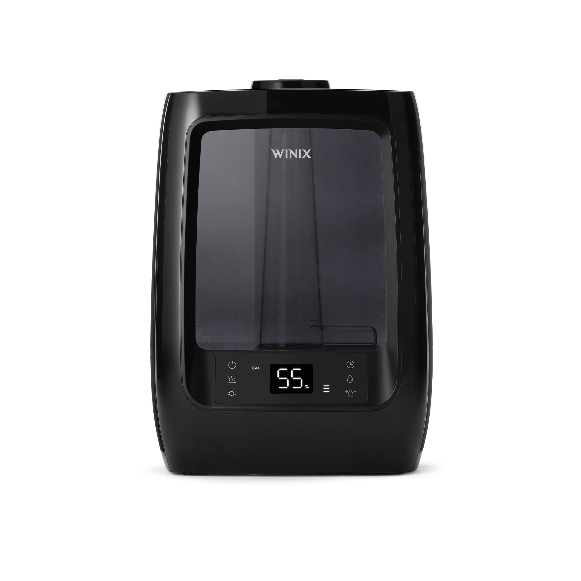 WINIX - L200 Ultrasonic 2 Gallon Cool and Warm Mist Humidifier for Large Rooms with Essential oil Tray Lasts 120 Hours - Black