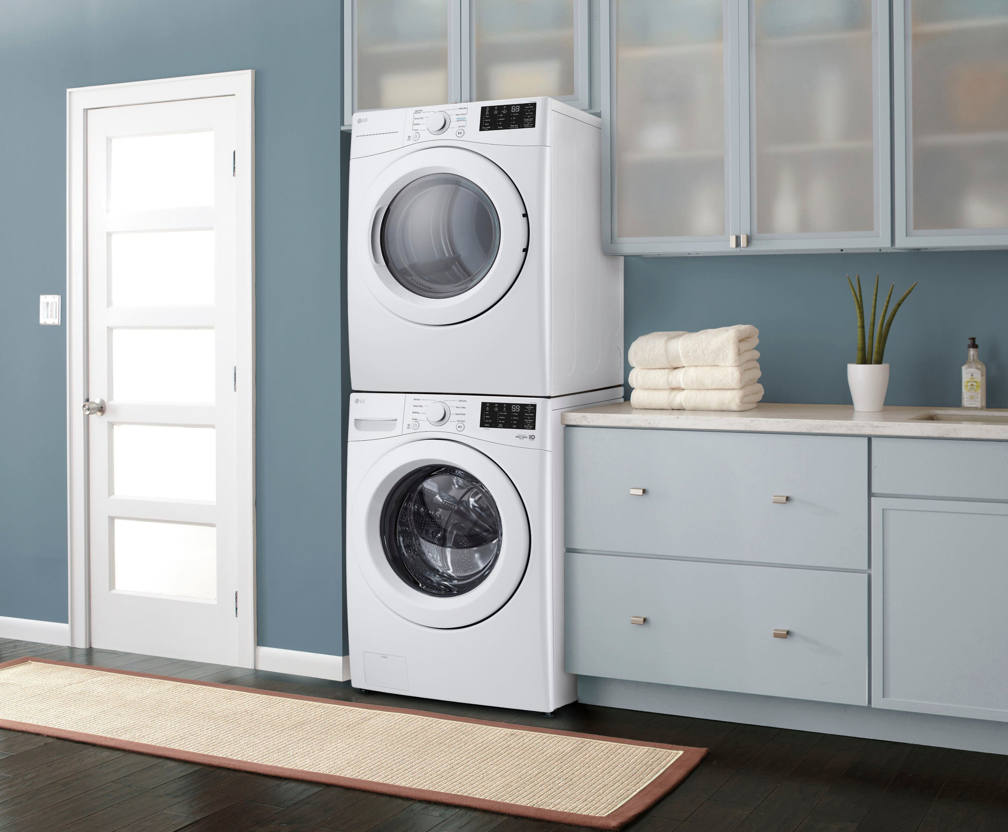 LG - 7.4 Cu. Ft. Stackable Electric Dryer with Wrinkle Care - White - Image 13