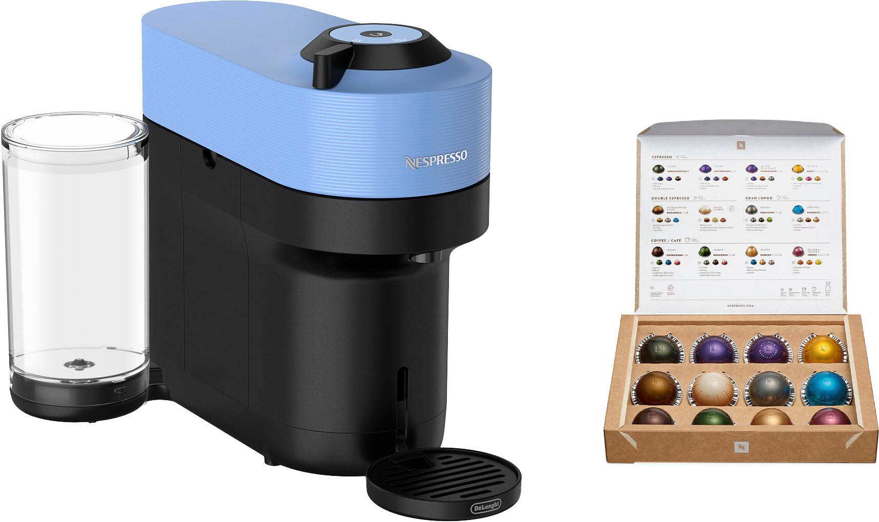 Nespresso - Vertuo Pop+ Coffee and Espresso Maker by De'Longhi with Milk Frother - Pacific Blue - Image 5