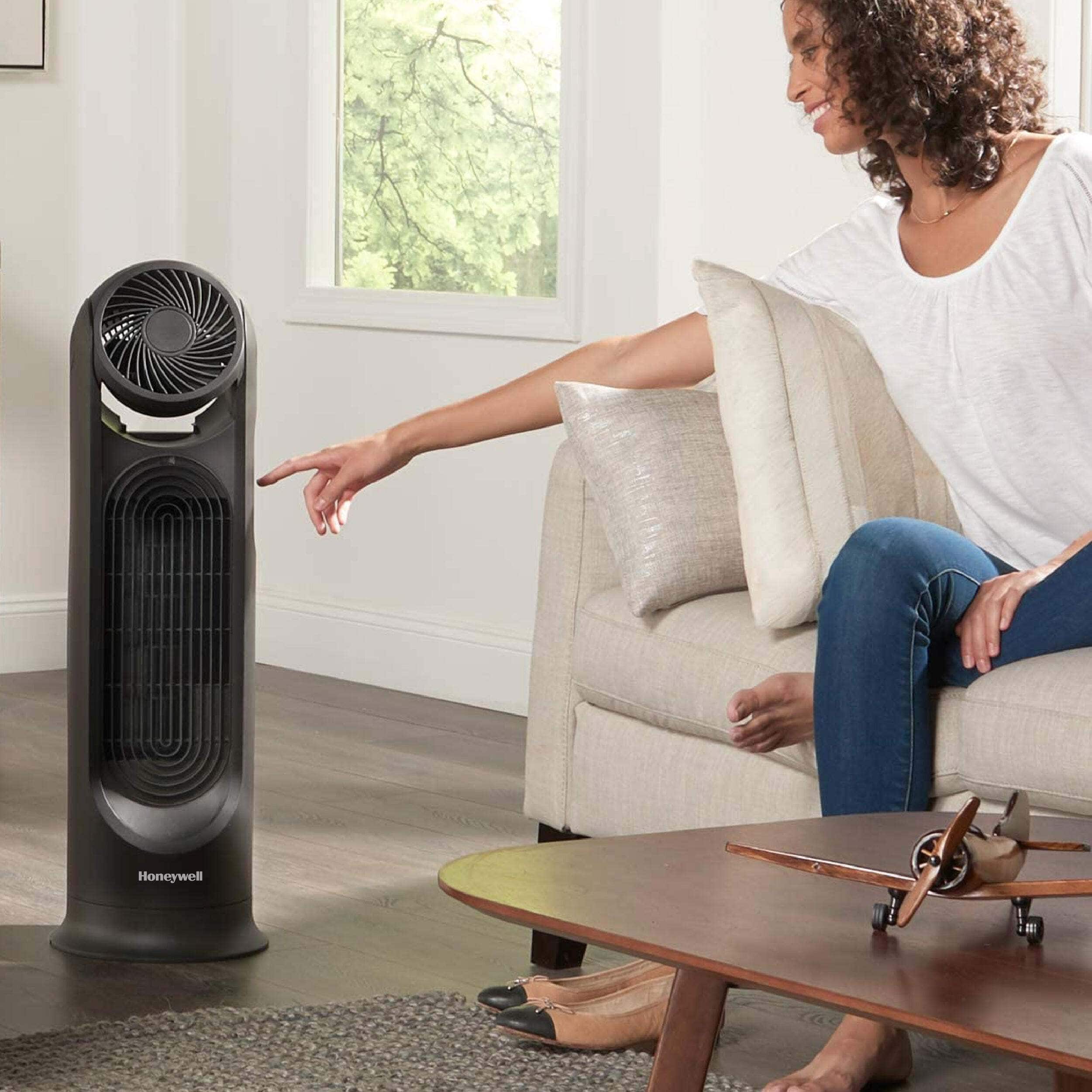 Honeywell - TurboForce Tower Fan - Black - Image 9