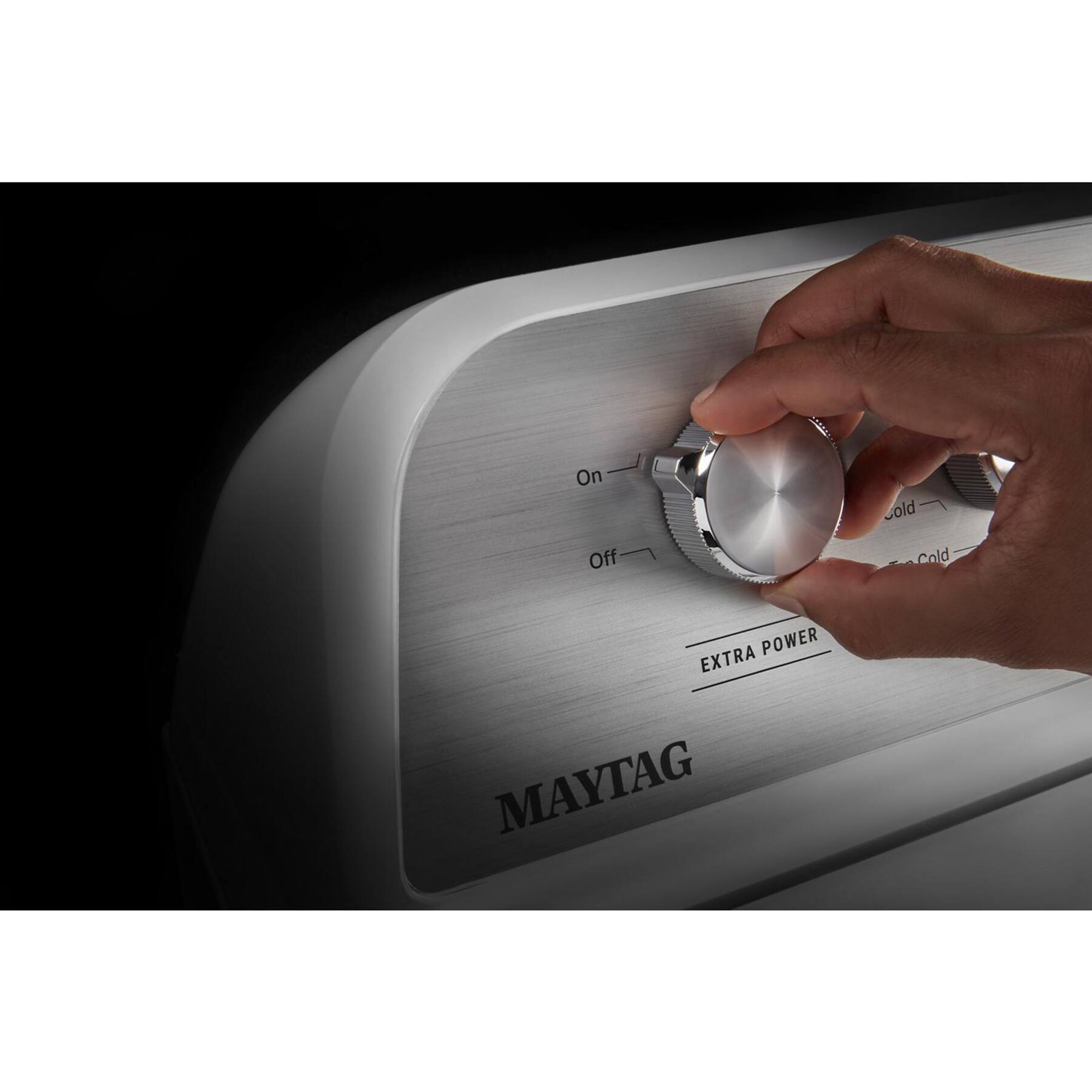Maytag - 4.5 Cu. Ft. High Efficiency Top Load Washer with Extra Power Button - White - Image 10