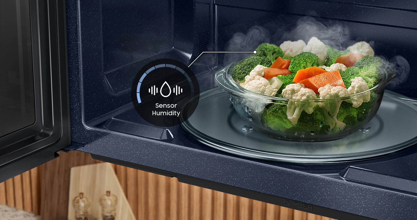 Samsung - Bespoke 2.1 Cu. Ft. Over-the-Range Microwave with Sensor Cooking and Auto Dimming Glass Touch Controls - White Glass - Image 14