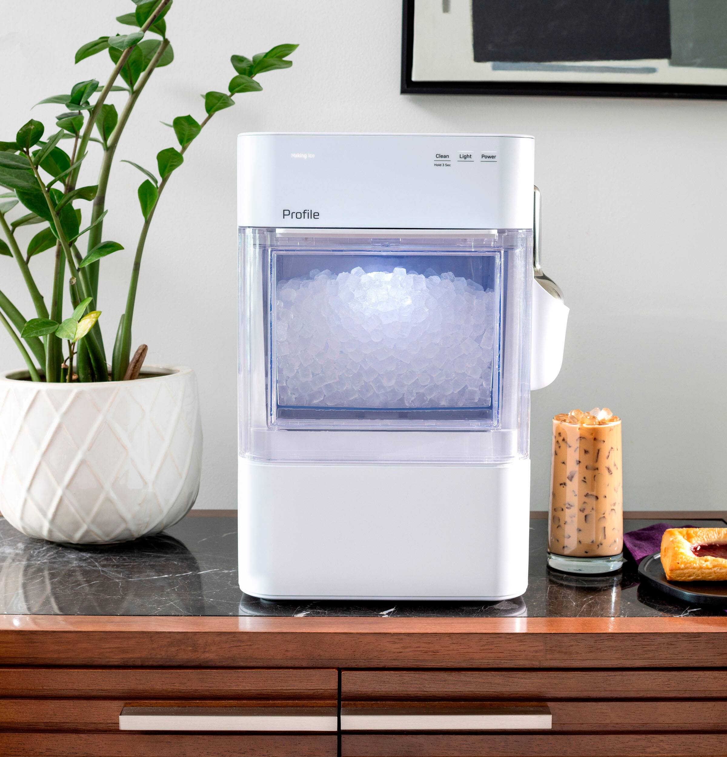 GE Profile - Opal 2.0 Ultra Nugget Ice Maker with Scale Inhibiting Filter - Stone White - Image 11