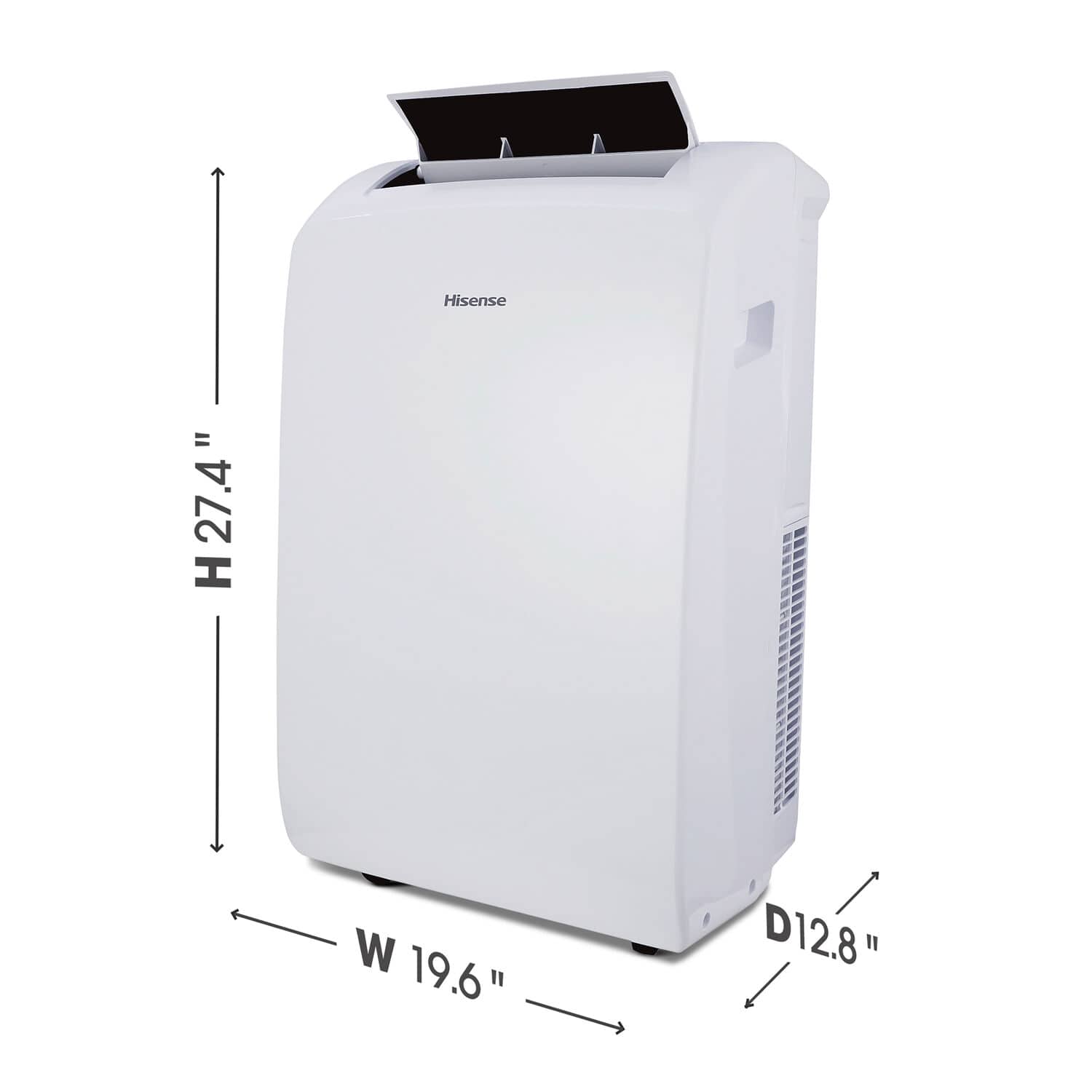 Hisense - 8,000 BTU Smart Portable Air Conditioner with Wi-fi and Remote Control - White - Image 2