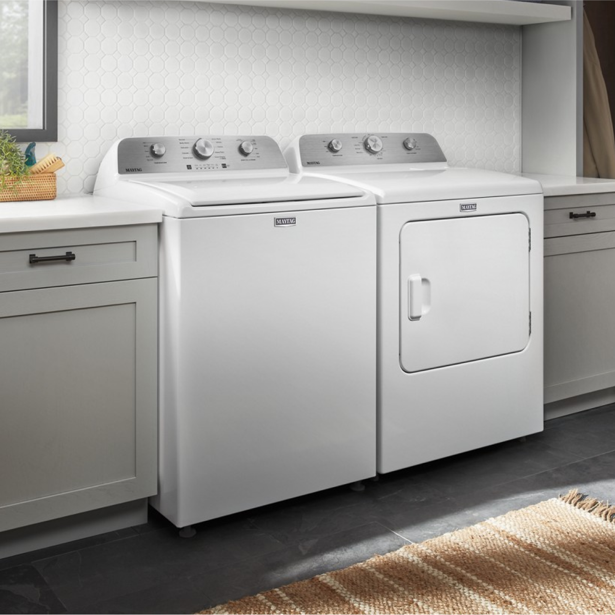 Maytag - 7.0 Cu. Ft. Electric Dryer with Wrinkle Prevent - White - Image 20