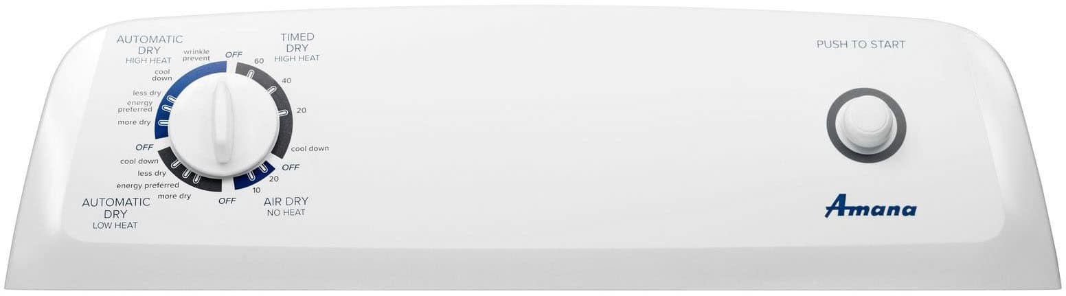 Amana - 6.5 Cu. Ft. Gas Dryer with Automatic Dryness Control - White - Image 12