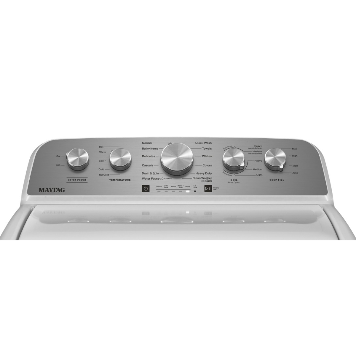 Maytag - 4.5 Cu. Ft. High Efficiency Top Load Washer with Extra Power Button - White - Image 28