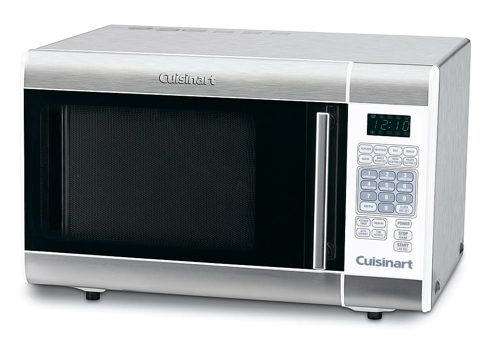 Cuisinart - 1.0 Cu. Ft. Mid-Size Microwave - Stainless steel