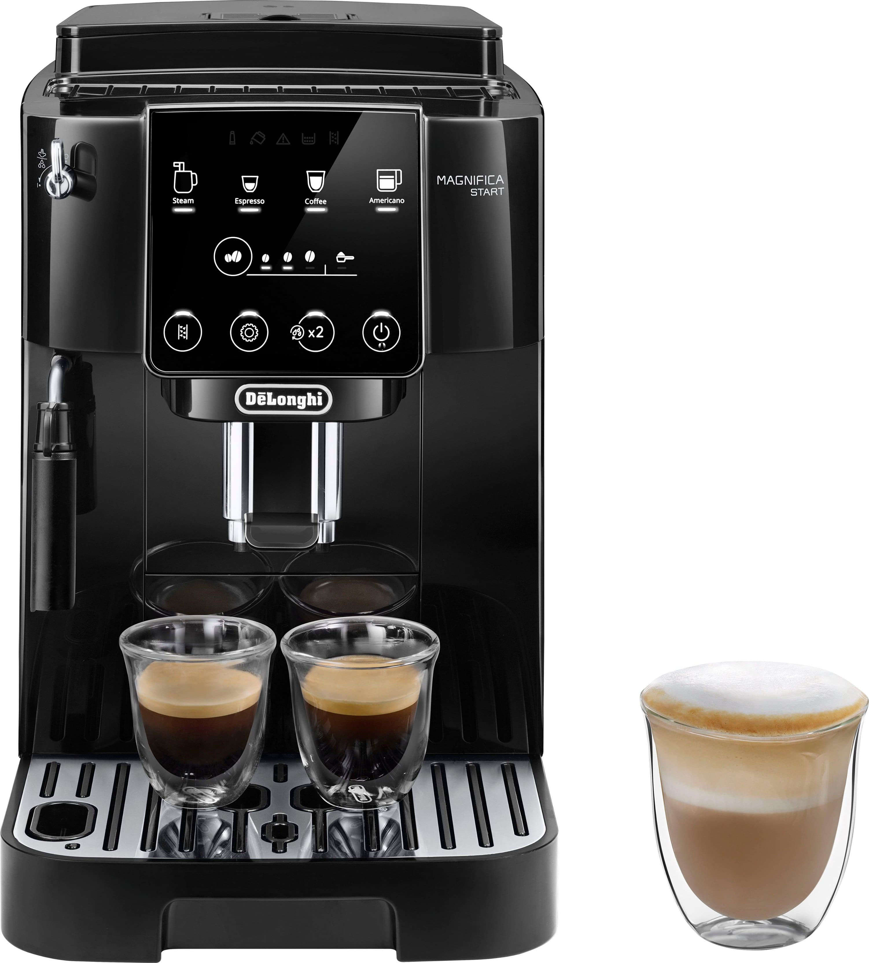 De'Longhi - Magnifica Start Automatic Coffee & Espresso Machine with Milk Frother for Hot & Iced Lattes, Coffee, & More ECAM22022B - Black - Image 10