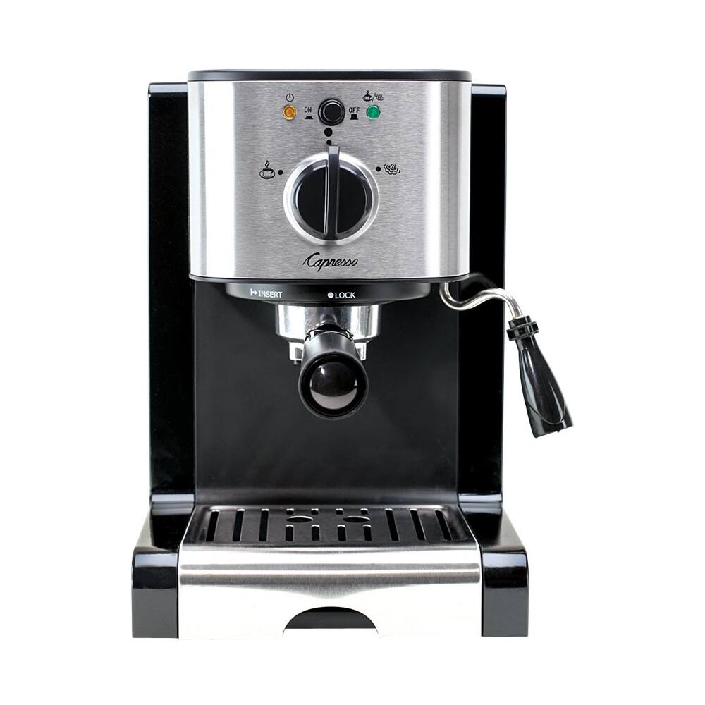 Capresso - EC100 Espresso Machine with 15 bars of pressure, Milk Frother and Thermoblock heating system - Black/stainless steel - Image 2