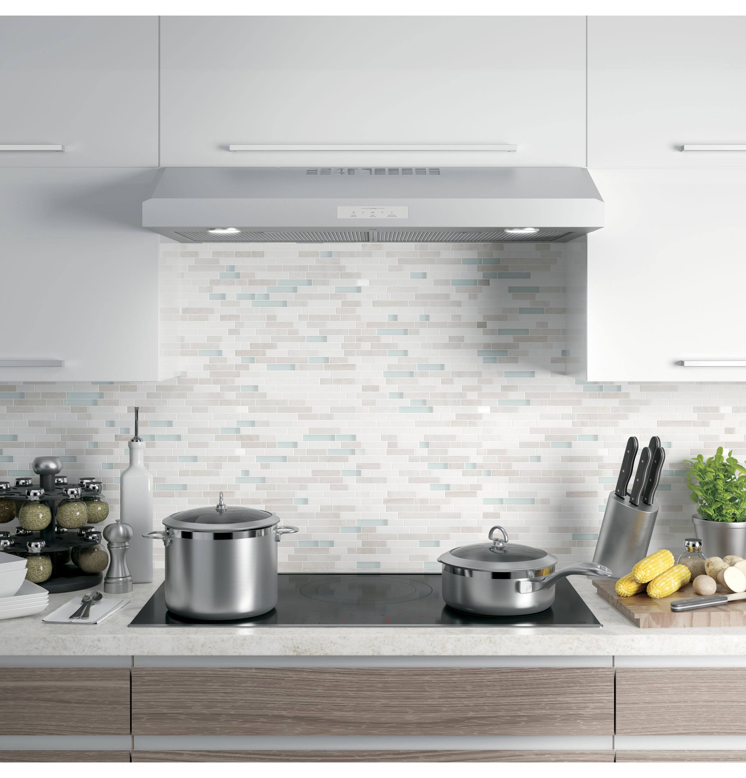 GE Profile - 36 inches - Convertible - Under cabinet Range Hood - Stainless steel - Image 5