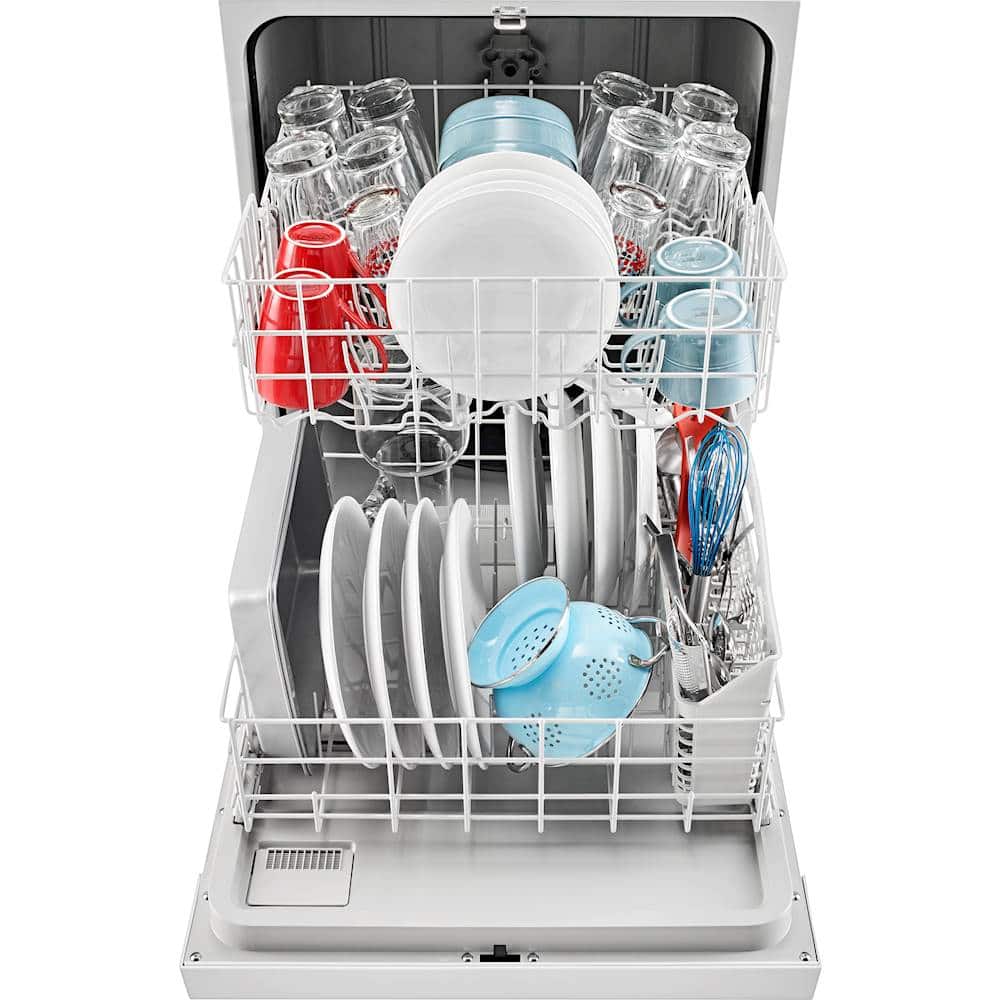 Amana - 24" Front Control Built-In Dishwasher with Triple Filter Wash and 59 dBA - White - Image 2
