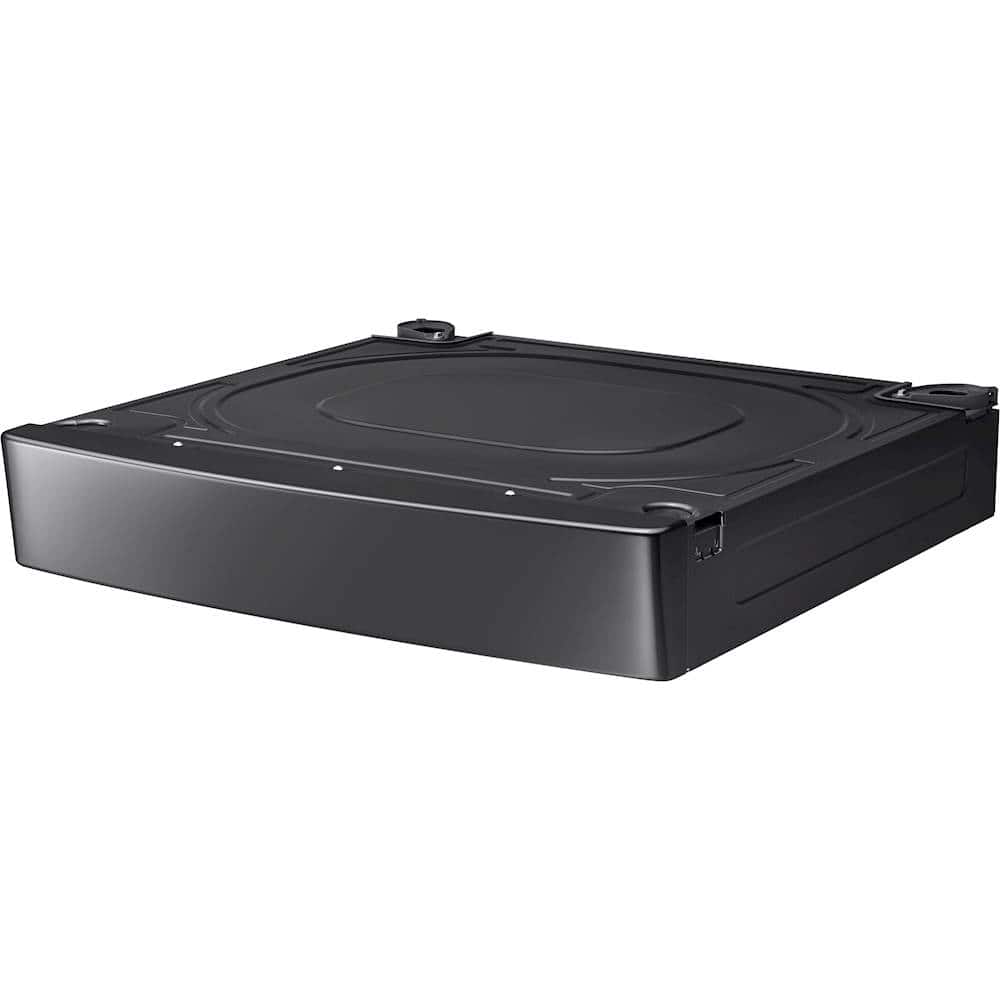 27" Laundry Pedestal for Samsung FlexWash/FlexDry Laundry System - Brushed Black - Image 3
