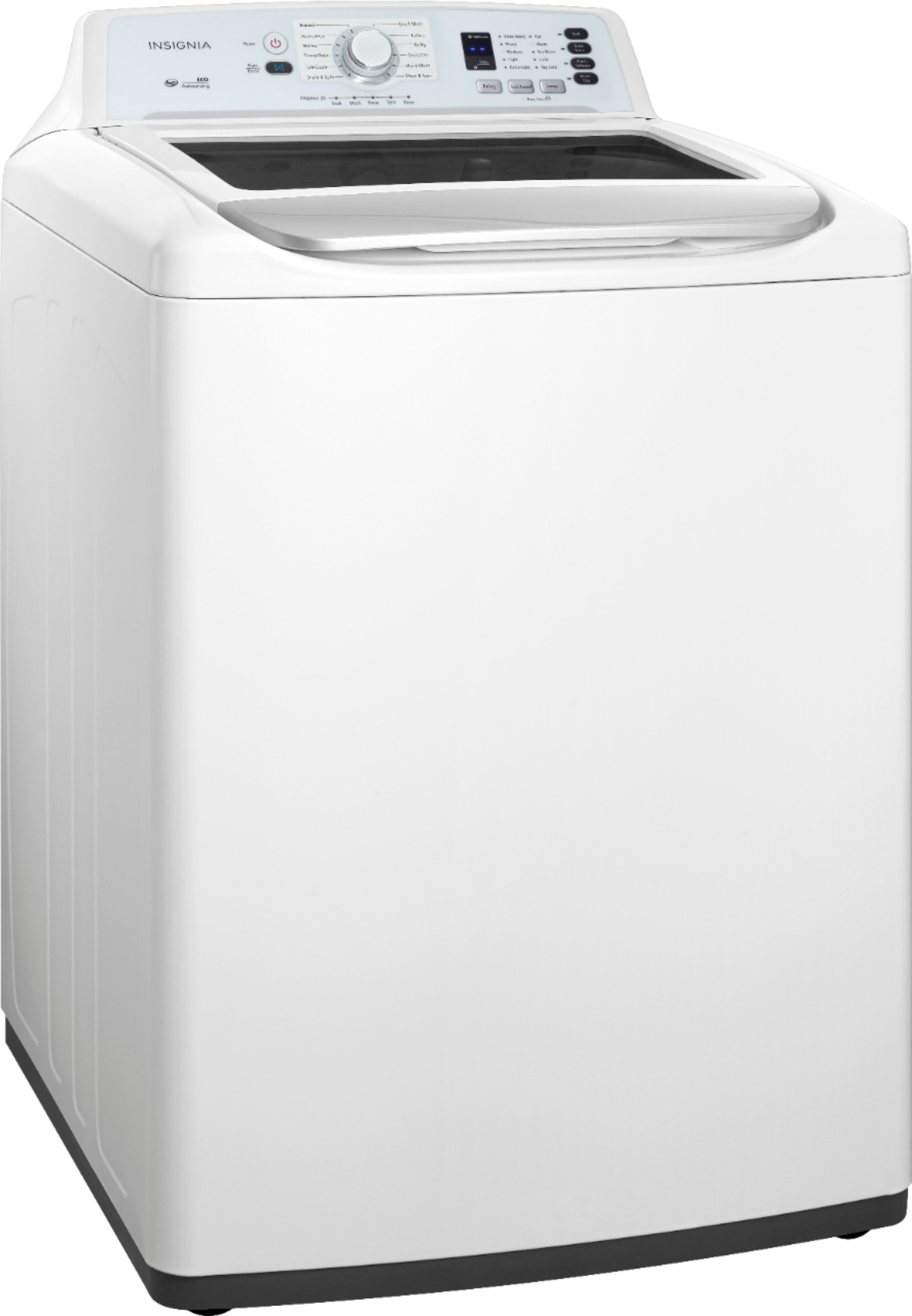 Insignia™ - 4.1 Cu. Ft. High Efficiency Top Load Washer - White - Image 8