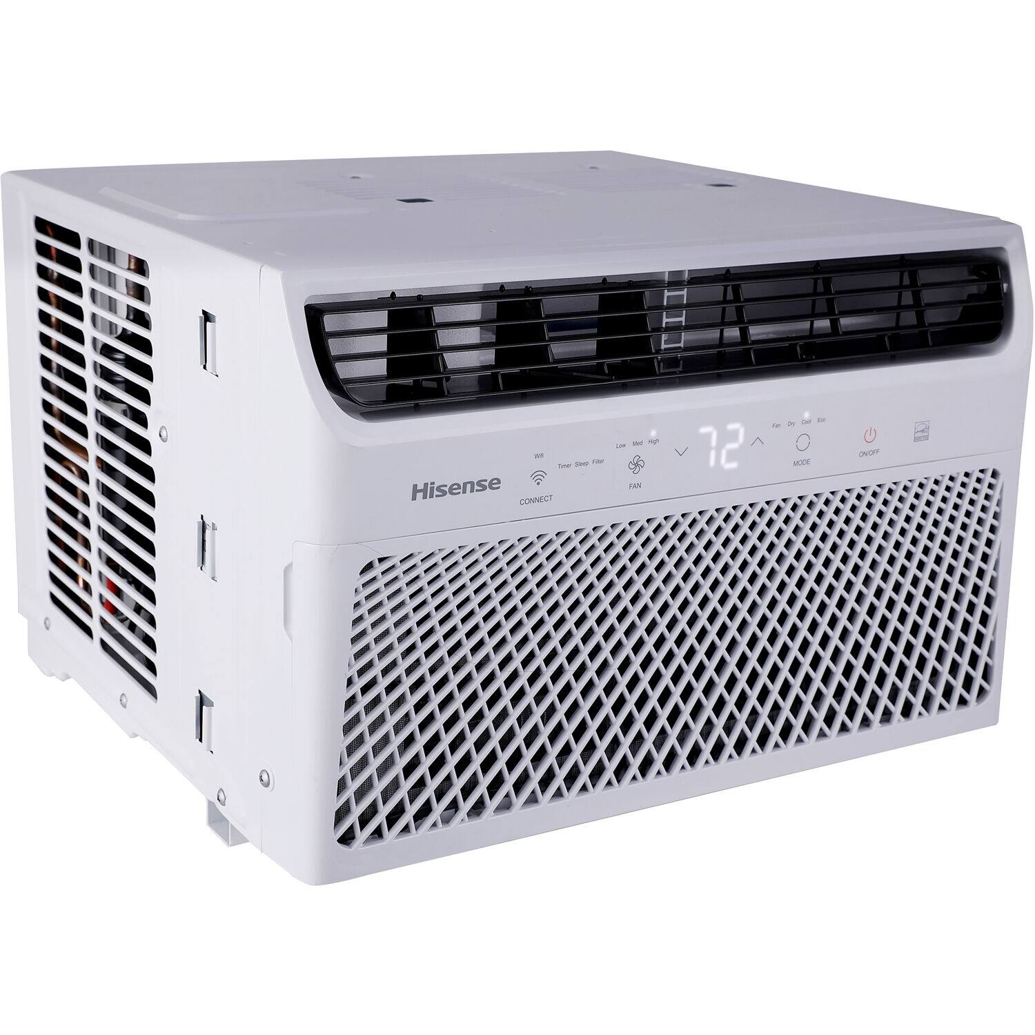 Hisense - 350 sq. ft. 8,000 BTU Smart Window Inverter Air Conditioner with Wi-fi and Remote Control - White - Image 9