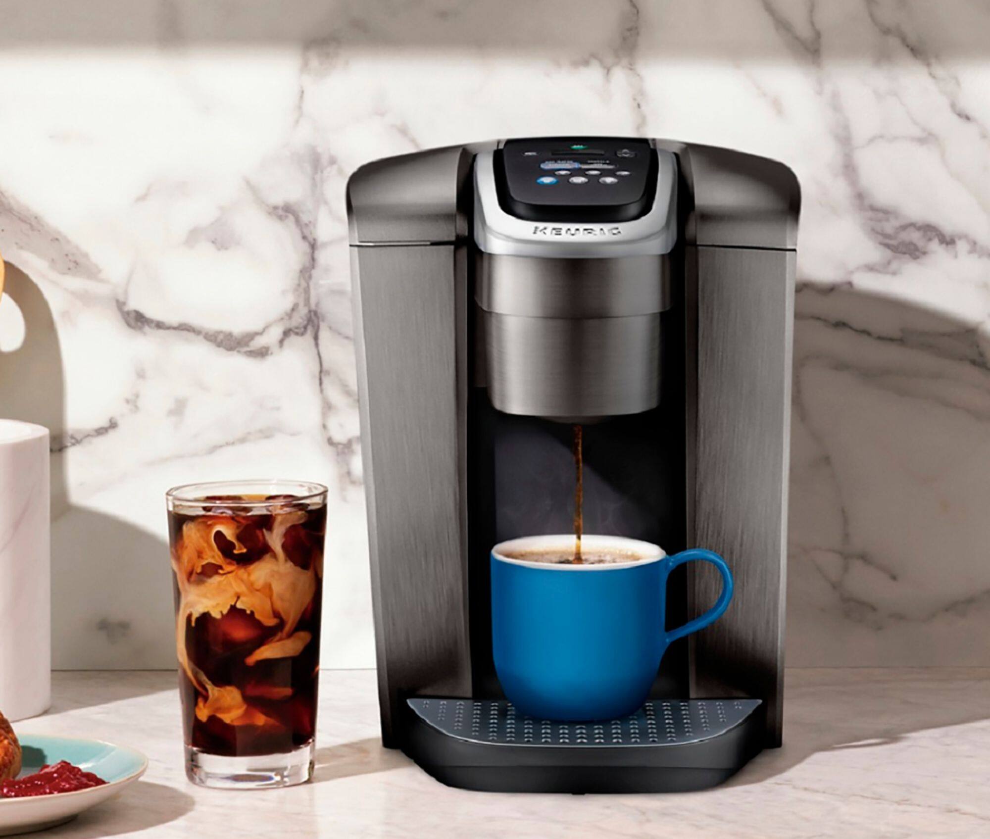 Keurig - K-Elite Single Serve K-Cup Pod Coffee Maker - Brushed Silver - Image 8