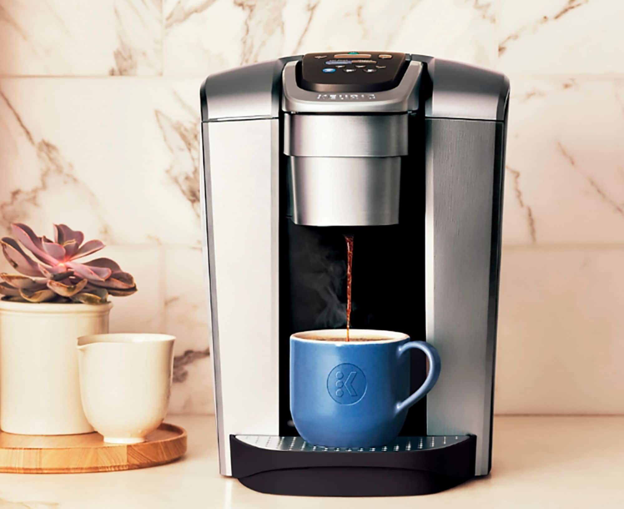 Keurig - K-Elite Single Serve K-Cup Pod Coffee Maker - Brushed Silver - Image 9