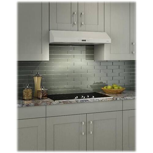 Broan Glacier - 30 inches - Convertible - Under cabinet Range Hood - White - Image 3