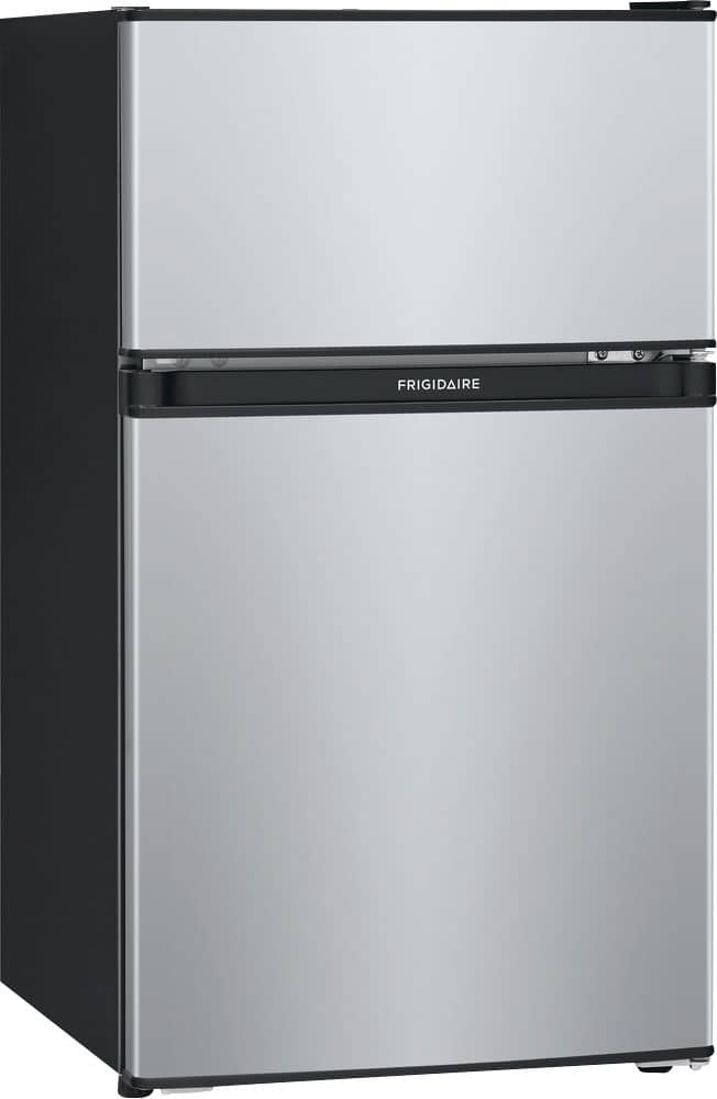 Frigidaire - 3.1 Cu. Ft. Mini Fridge with Built-In Freezer - Silver - Image 2